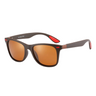 Men classic polarized sunglasses brown mirror lens – The Crew