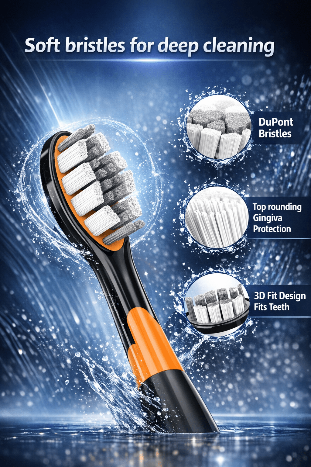 SUBORT S9 Sonic Electric Toothbrush USB Rechargeable - The Crew