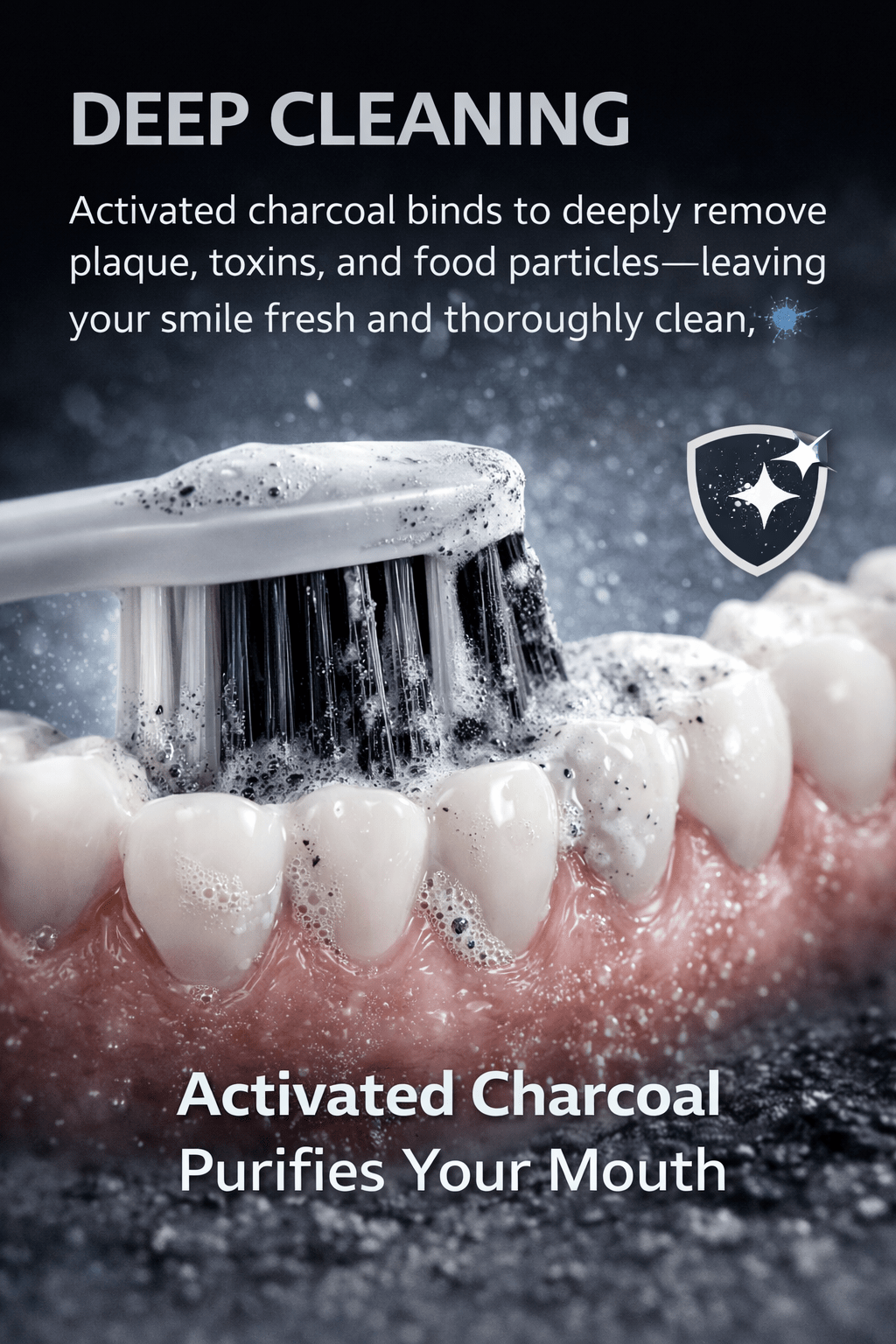 5D Bamboo Charcoal Teeth Whitening Powder Deep Clean - The Crew