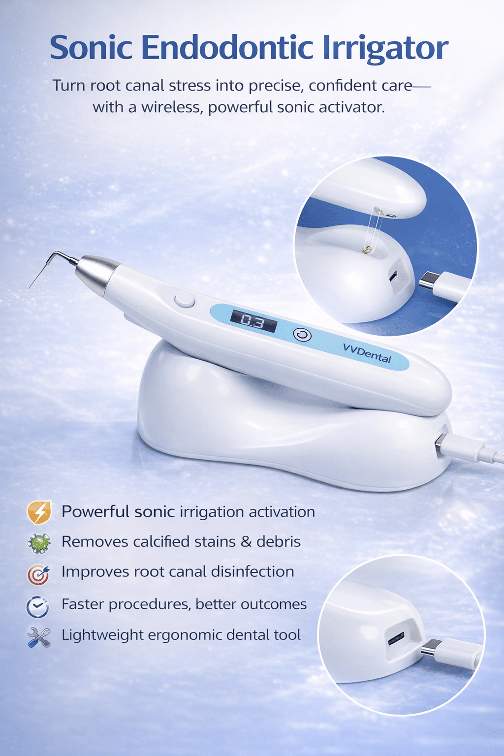Dental Sonic Endo Irrigator for Root Canal Cleaning - The Crew