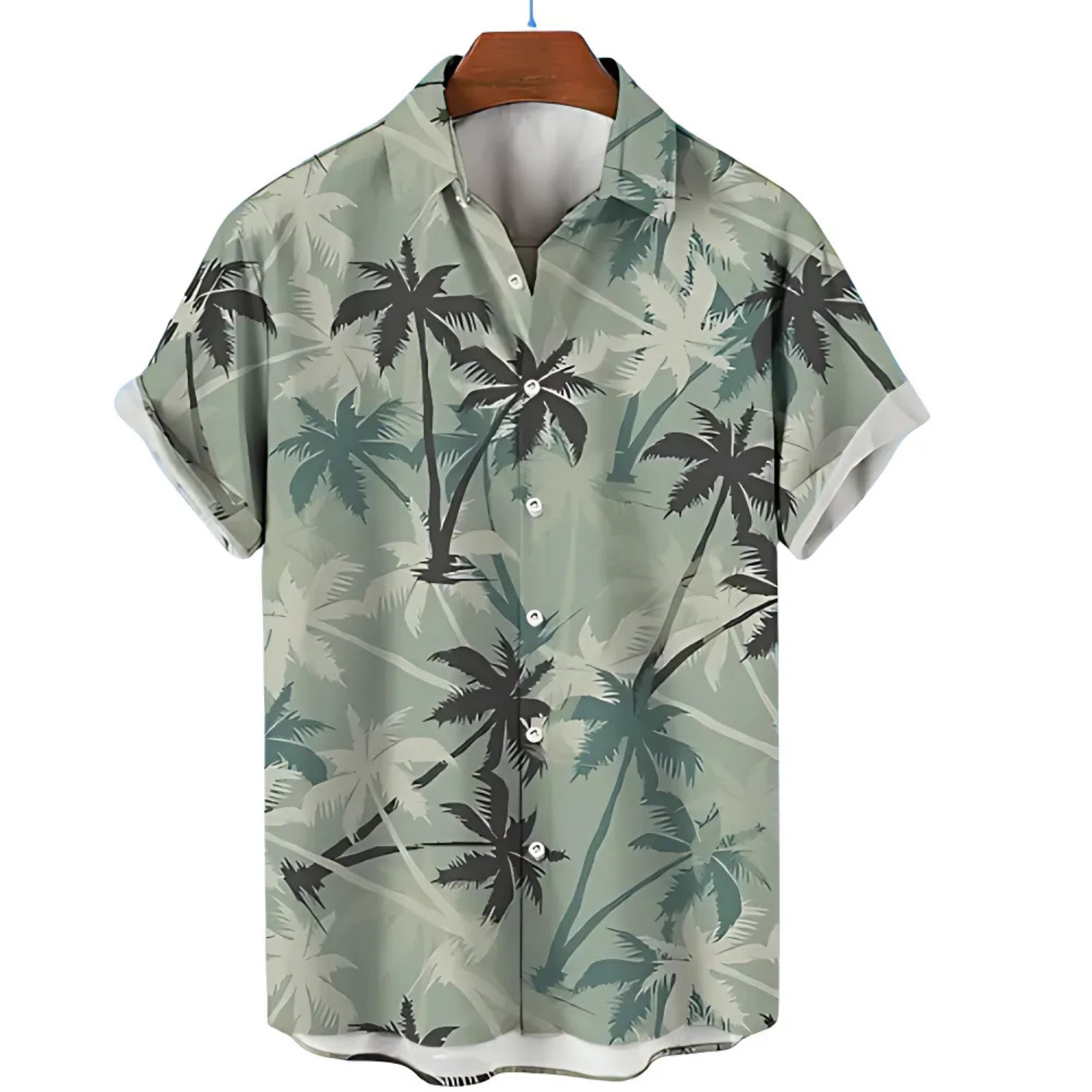 Floral palm print hawaiian shirt – The Crew