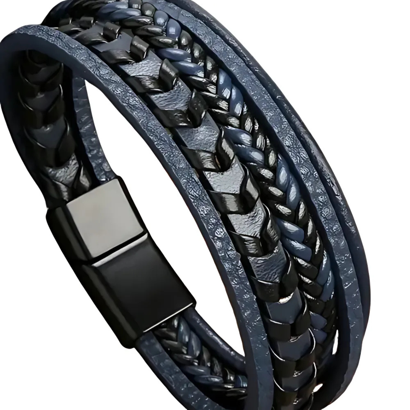 Classic Woven Leather Bracelet – Stylish & Durable – The Crew