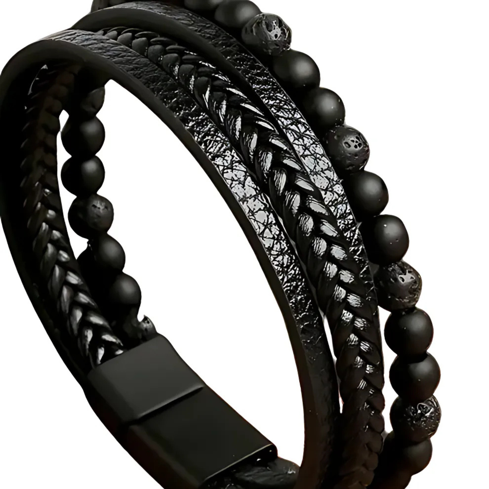 Classic Woven Leather Bracelet – Stylish & Durable – The Crew