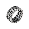 Men's Obsidian Cuban Double Link Ring