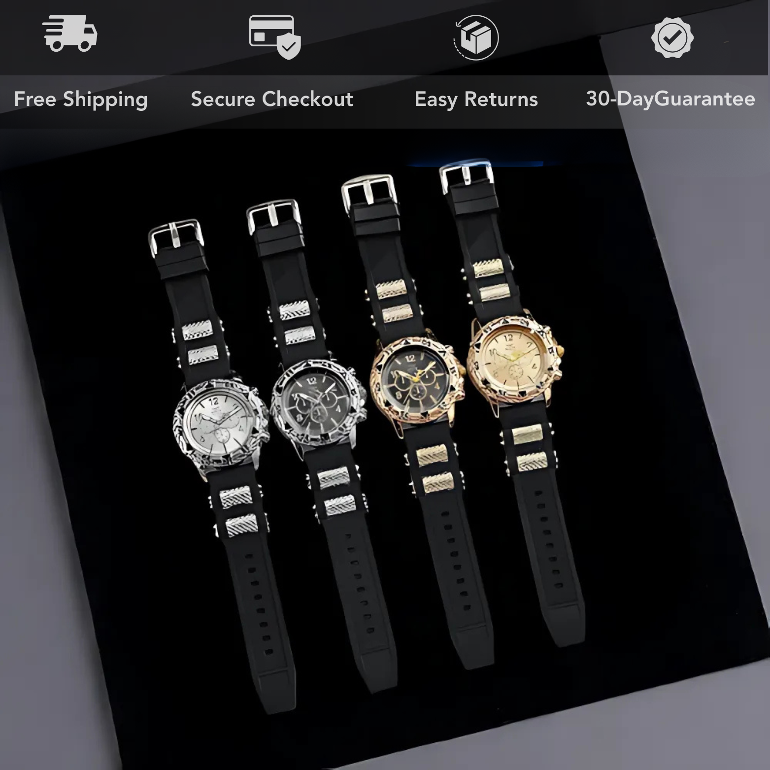 HZM012 Silicone Casual Sport Watch Color Options – The Crew