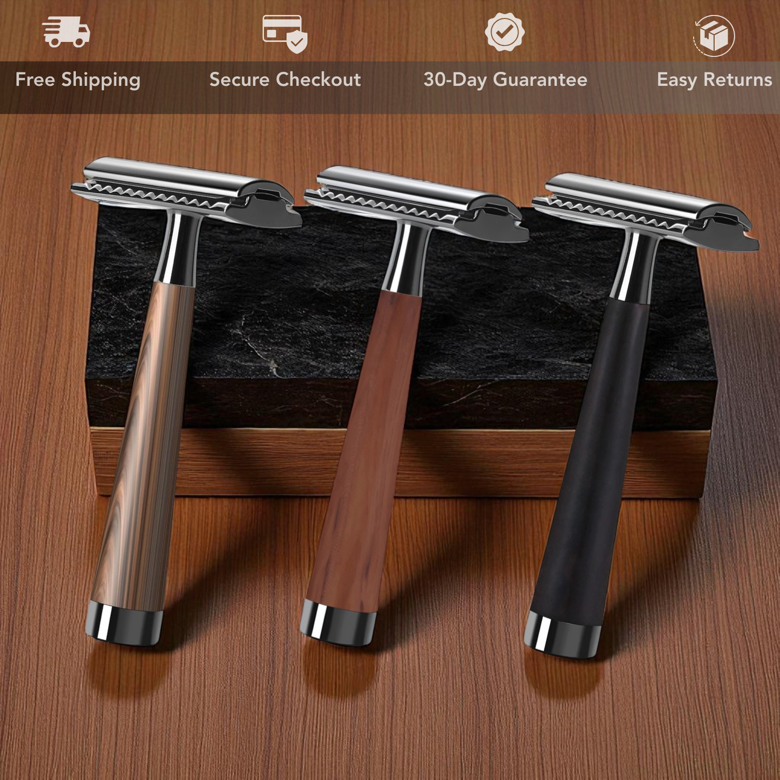 Double Edge Safety Razor Set Display – The Crew