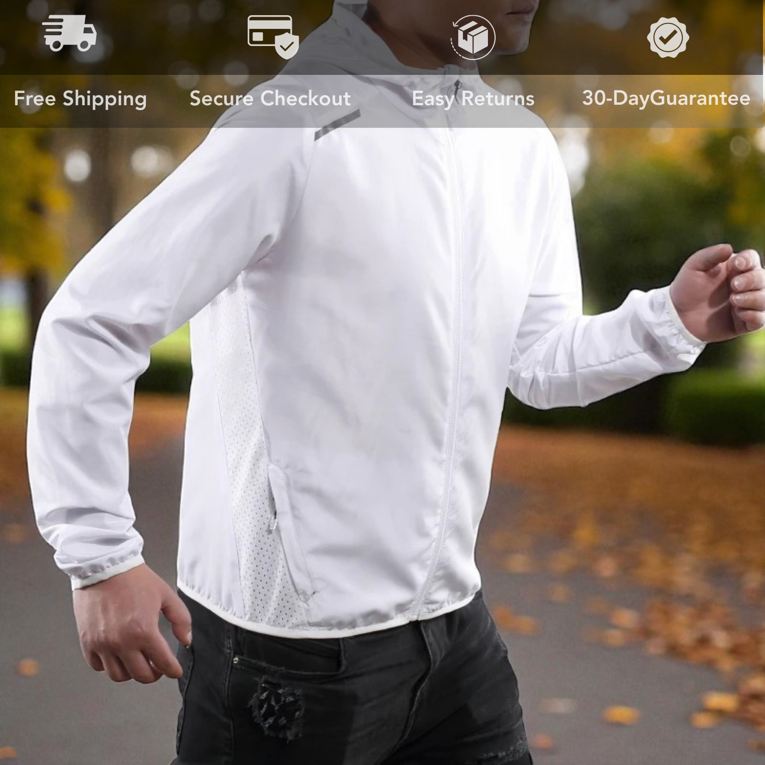 Men’s UPF50+ Running Jacket Outdoor Lifestyle – The Crew