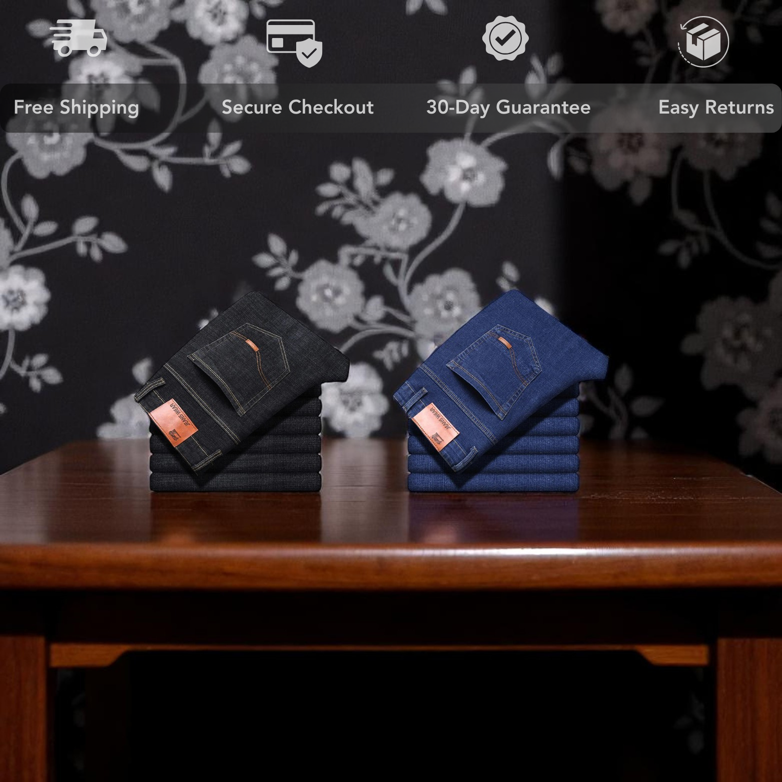 Men casual jeans  flat lay – The Crew