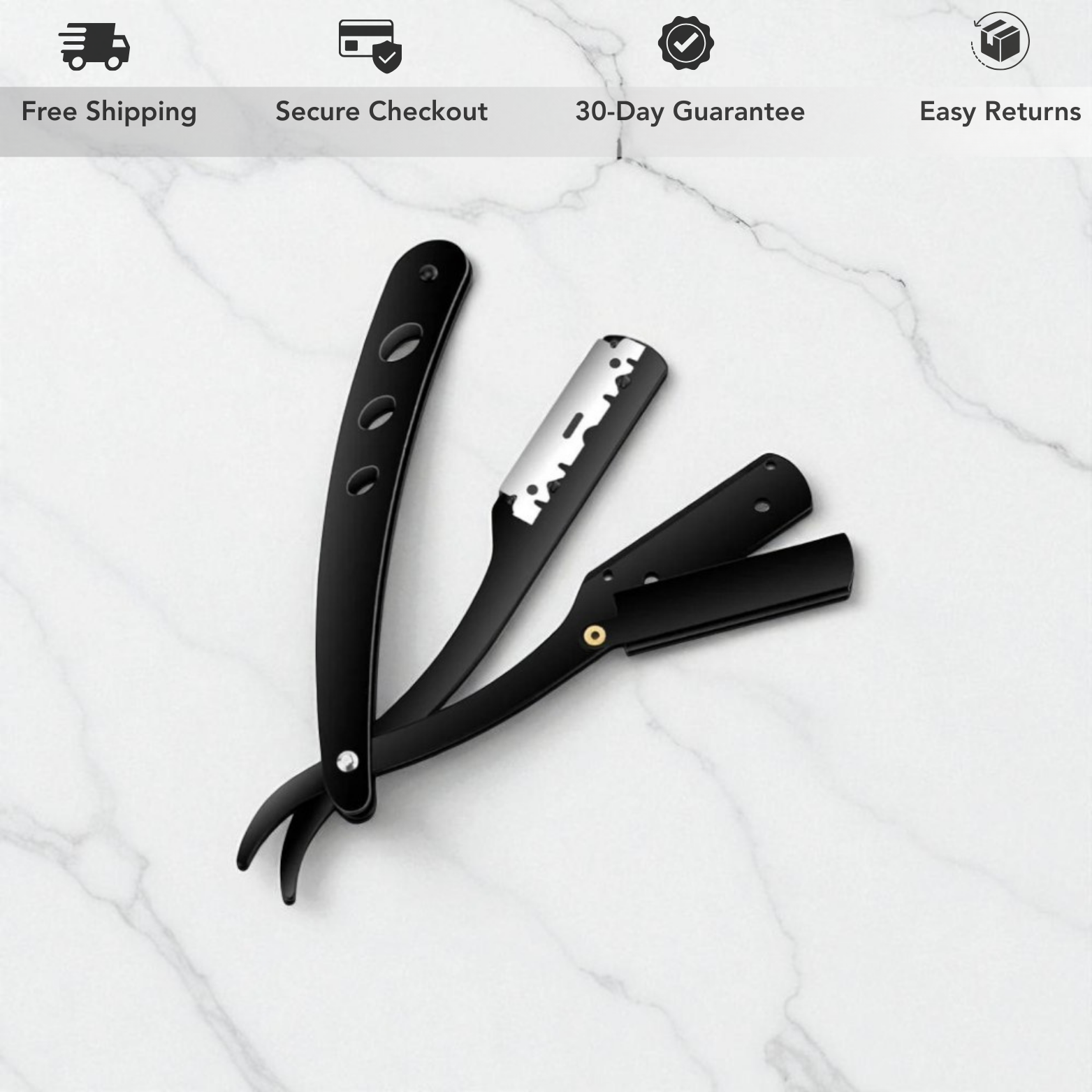 Stainless Steel Folding Razor Set Display – The Crew