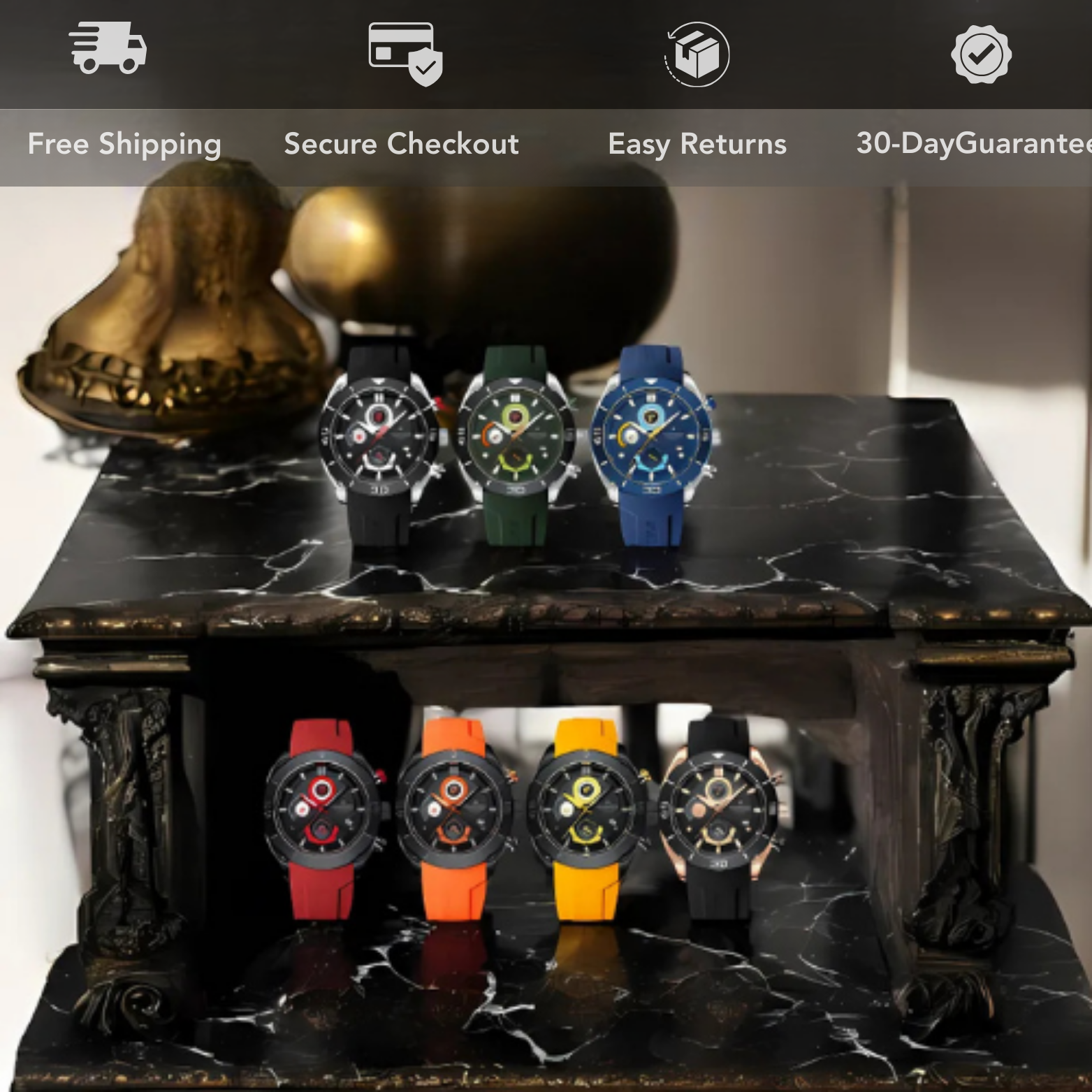 NAVIFORCE NF8038 Sport Chronograph Color Options Set – The Crew