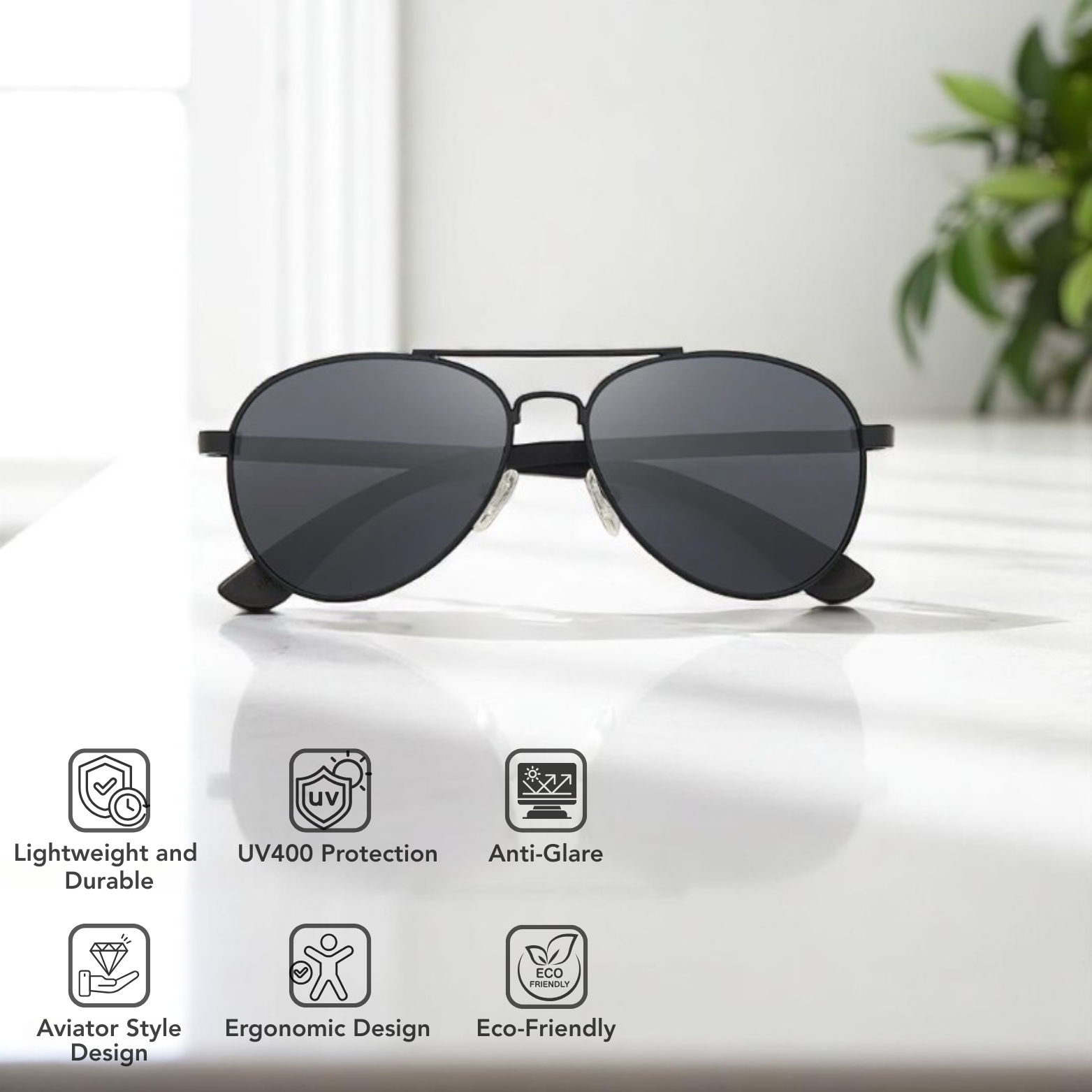 Men’s Wooden Aviator Sunglasses Characteristics – The Crew