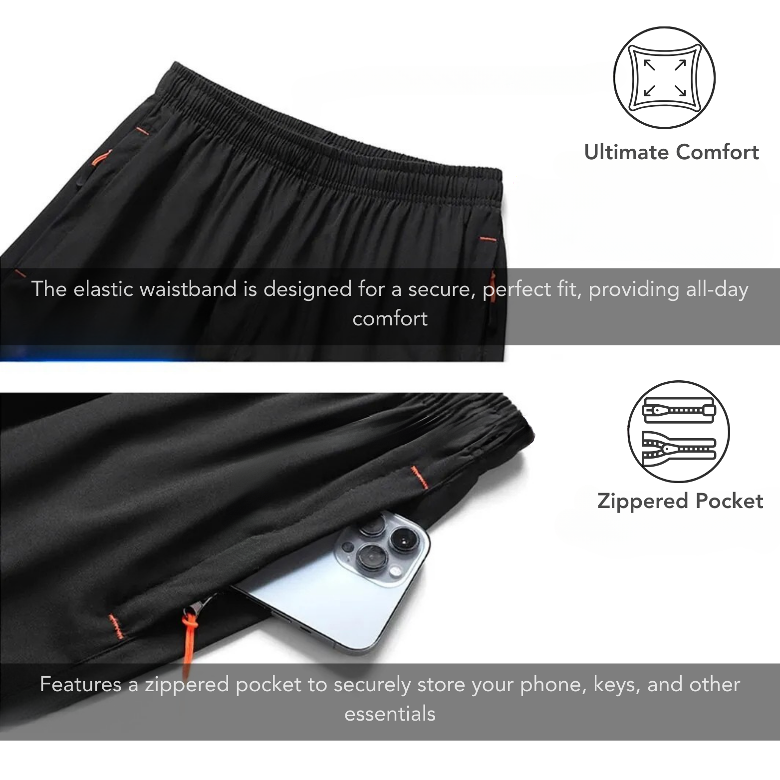 Elastic waistband detail lightweight shorts – The Crew