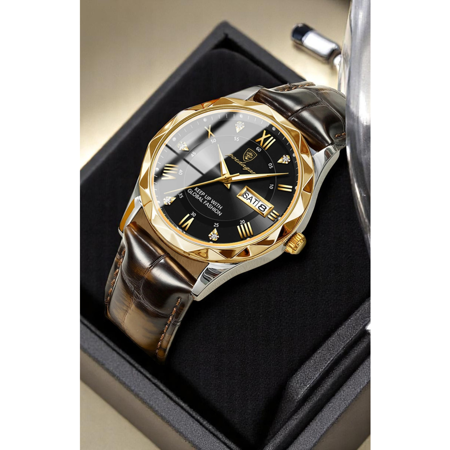 POEDAGAR 615 Luxury Executive Watch Business  Shot – The Crew
