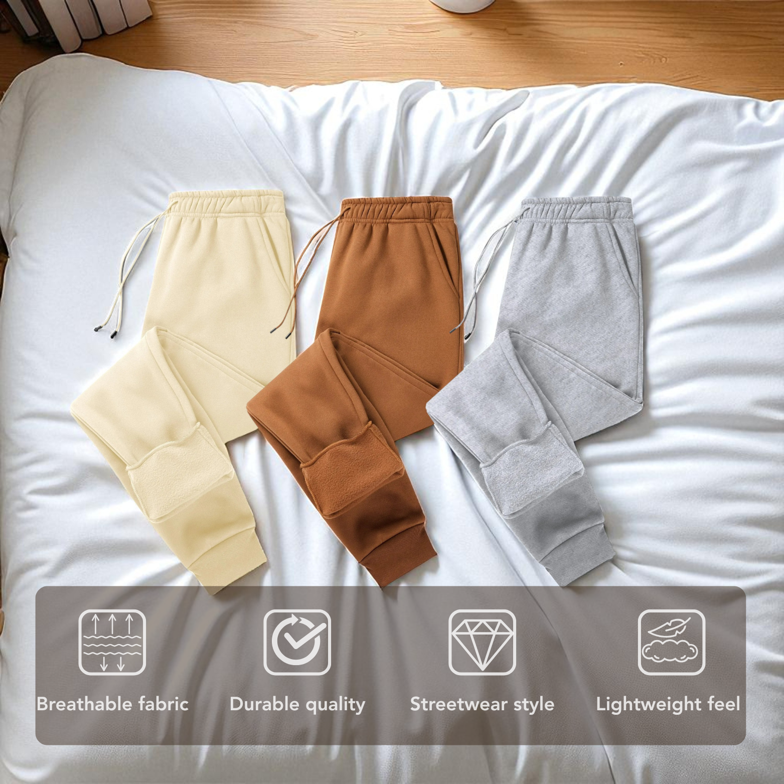 Men’s Jogger Pants Outfit Flat Lay – The Crew