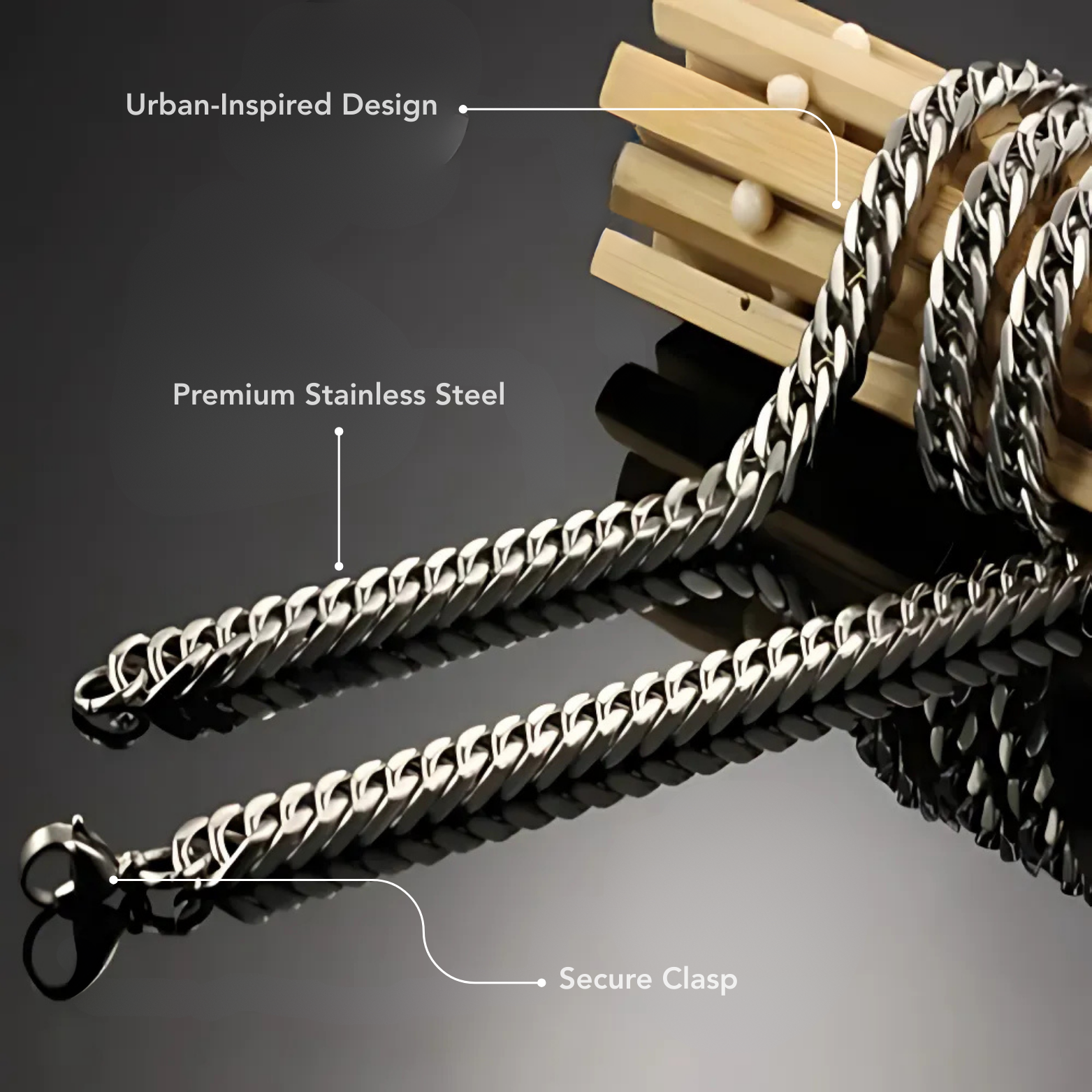 Cuban link chain layered Details  – The Crew