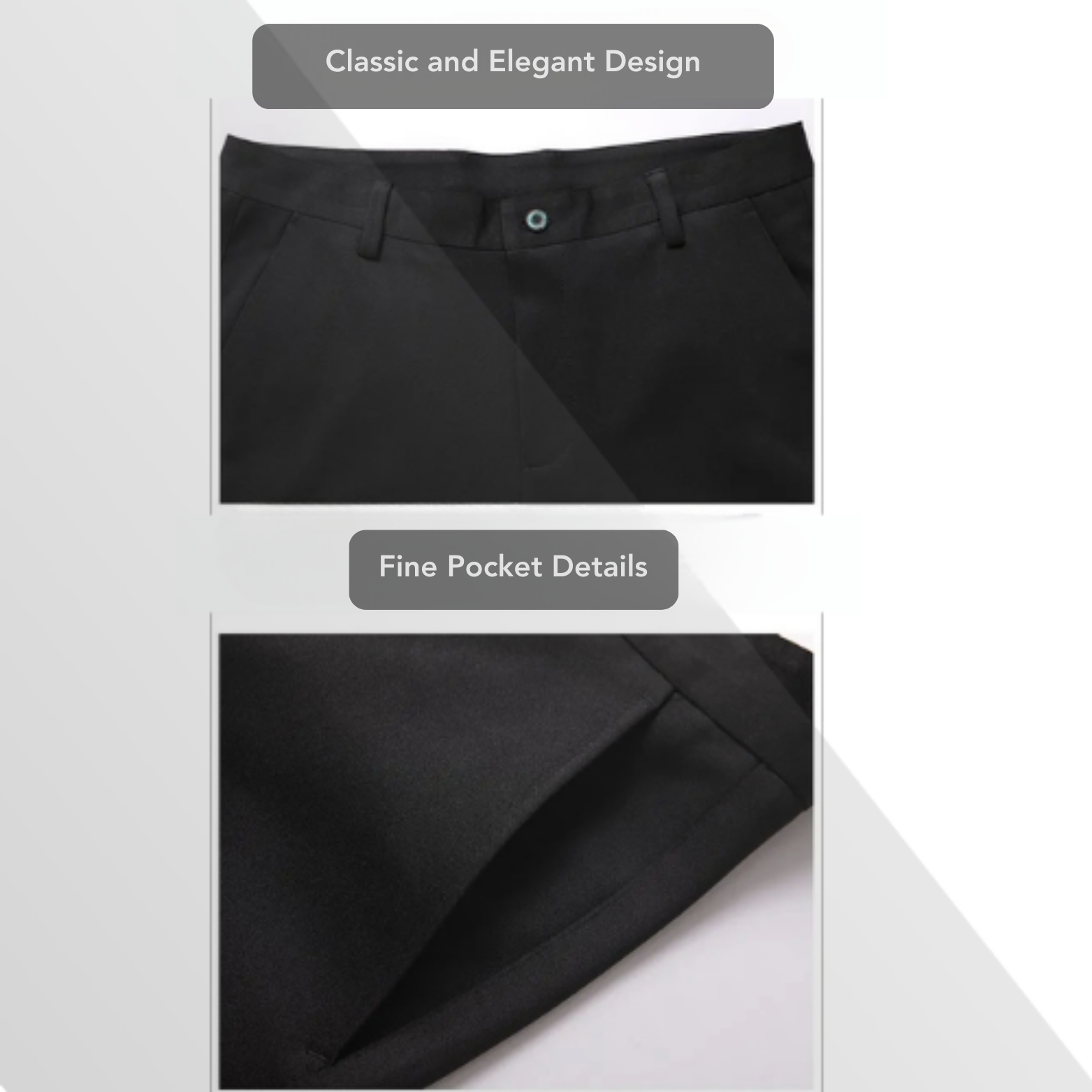 Zipper fly and waistband detail dress pants – The Crew