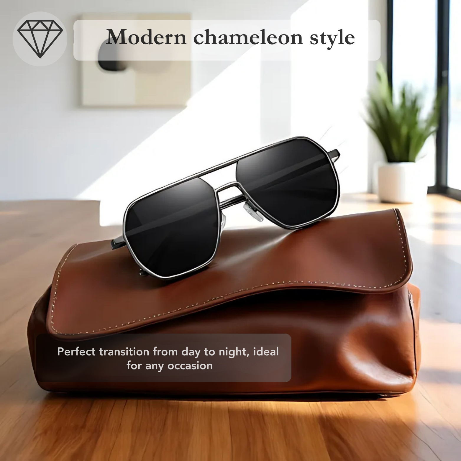 Men polarized sunglasses leather case set – The Crew