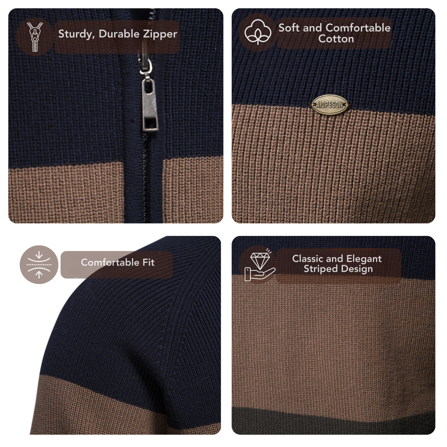 Patchwork knit fabric texture close-up men – The Crew