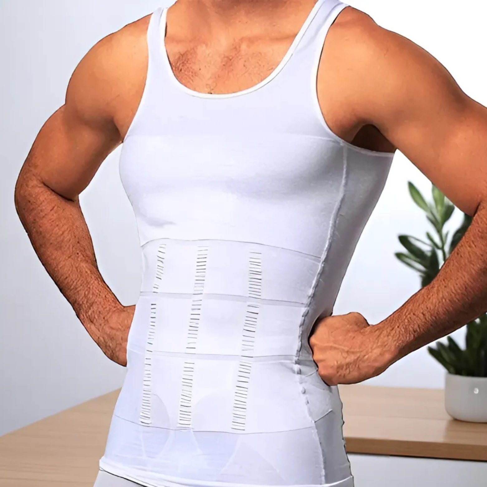 Men’s Slimming Compression Tank Top Abdomen Shaping – The Crew