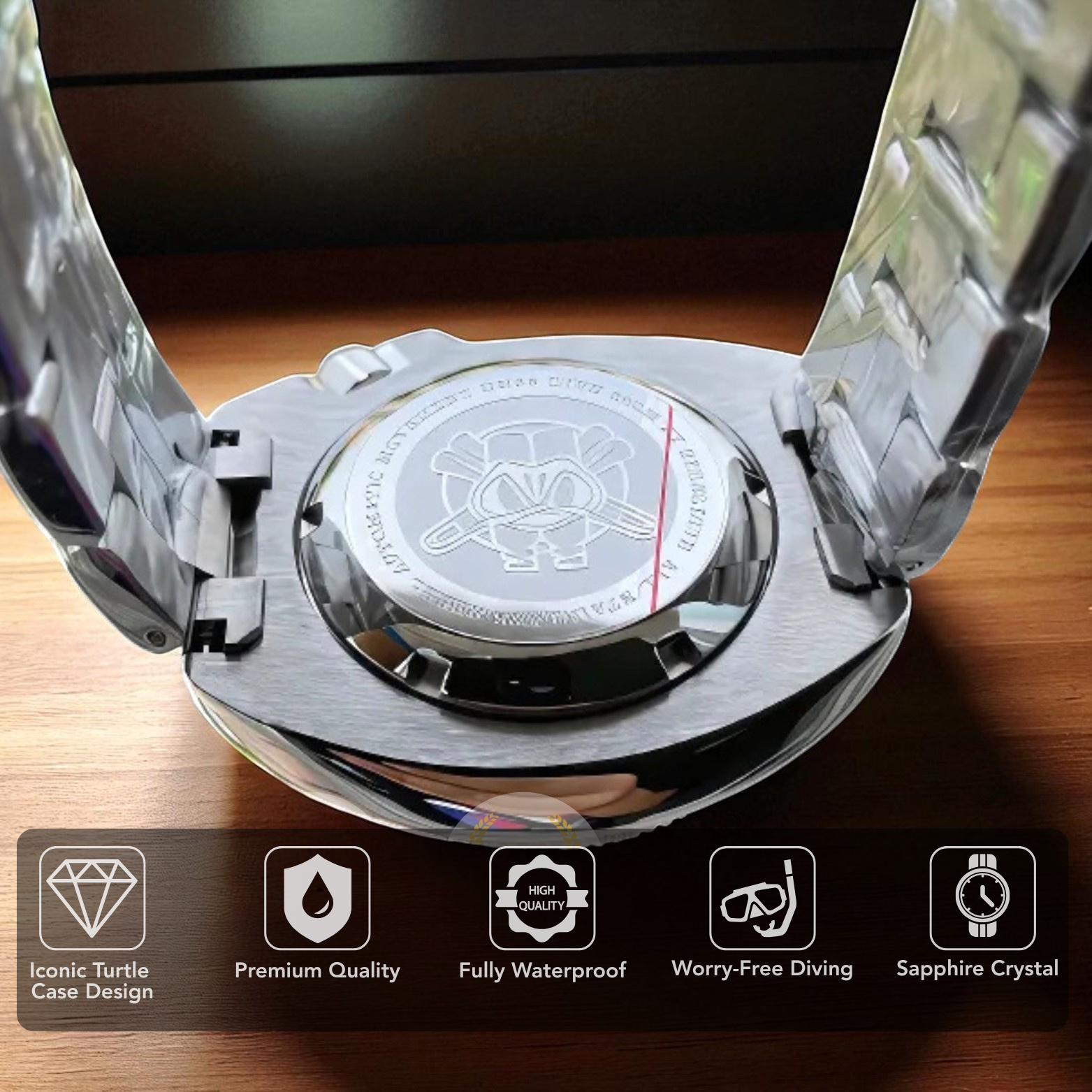 STEELDIVE SD1970 Case Back Mechanical Movement – The Crew