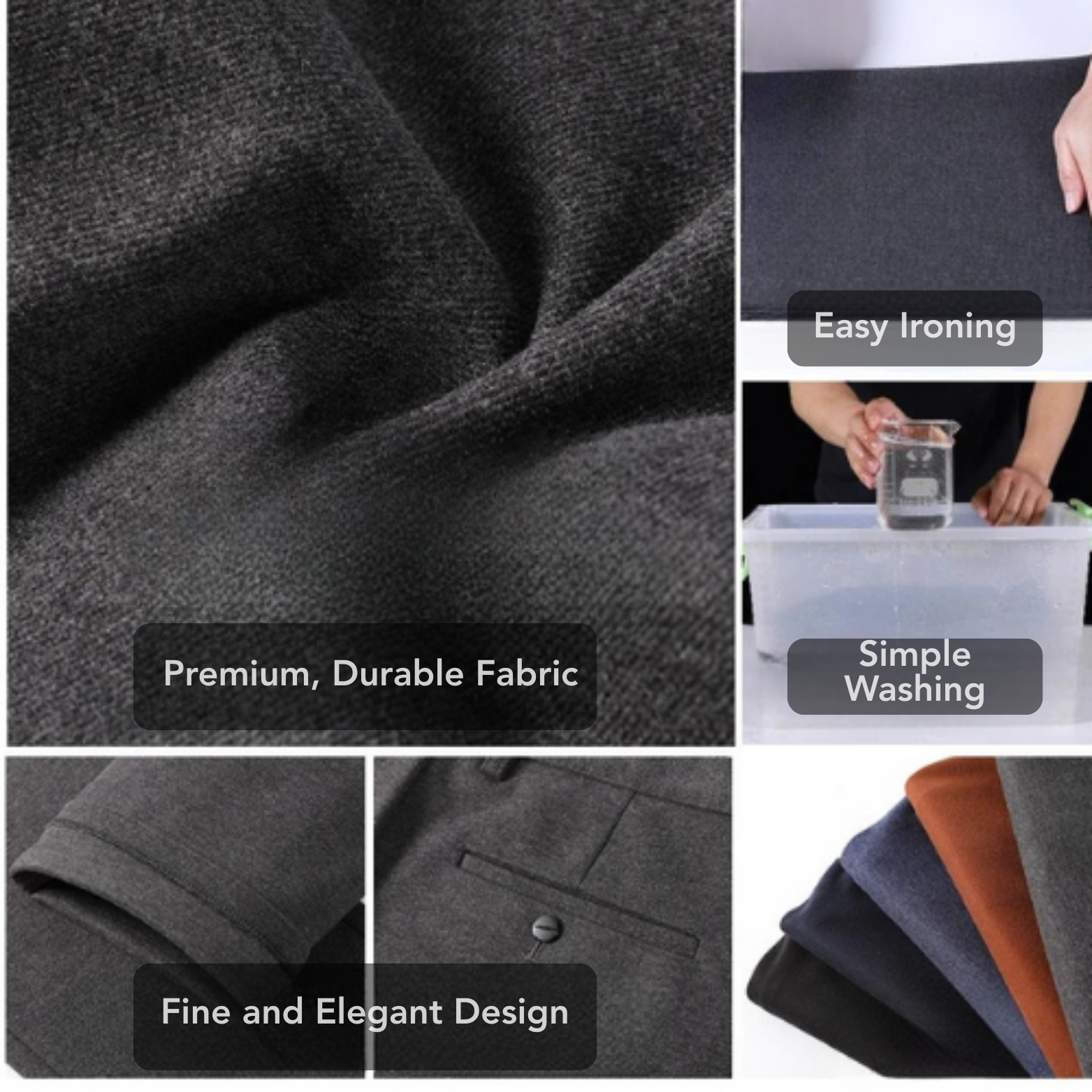 Warm wool fabric texture close-up pants – The Crew