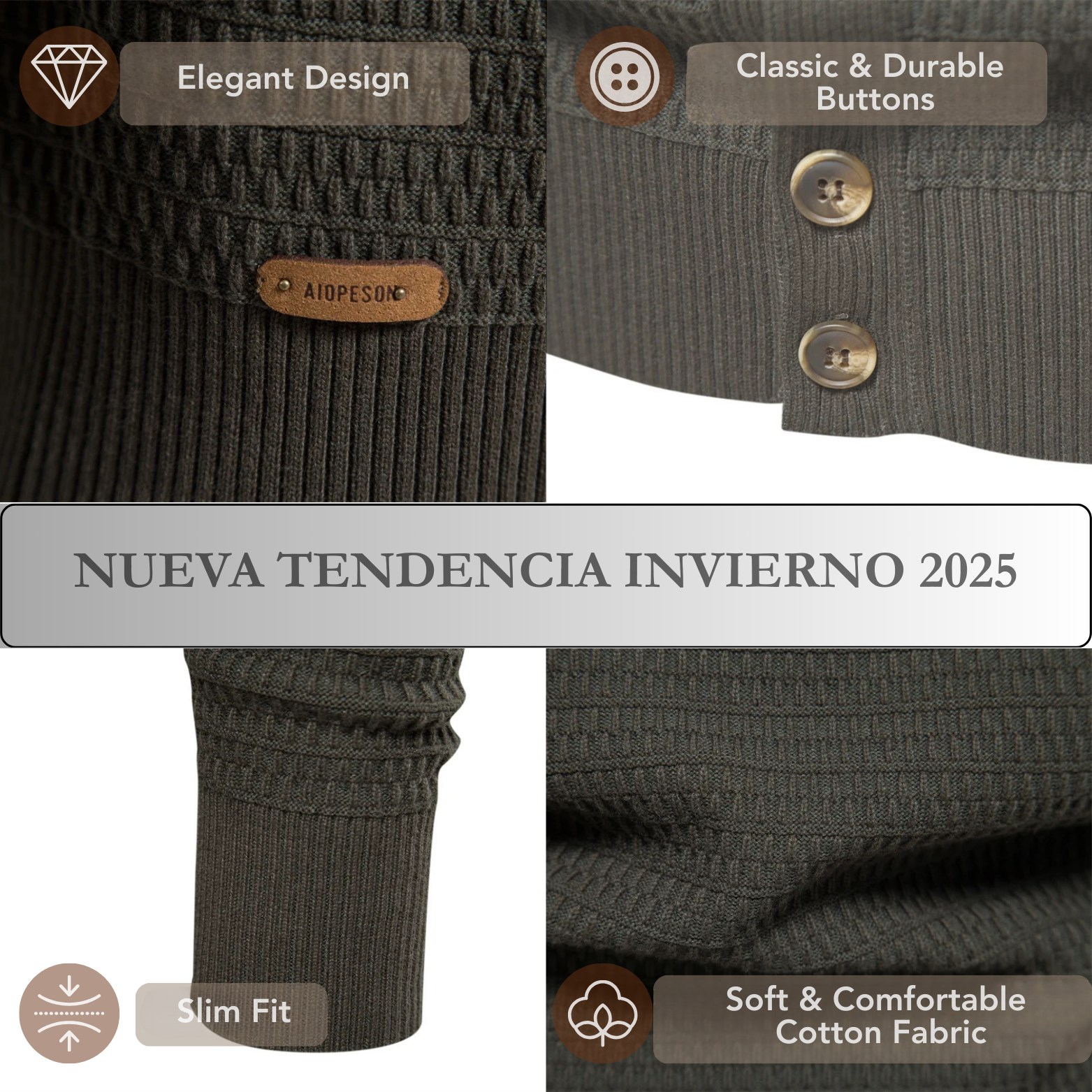 Men’s Knit Cardigan Winter Details Banner – The Crew