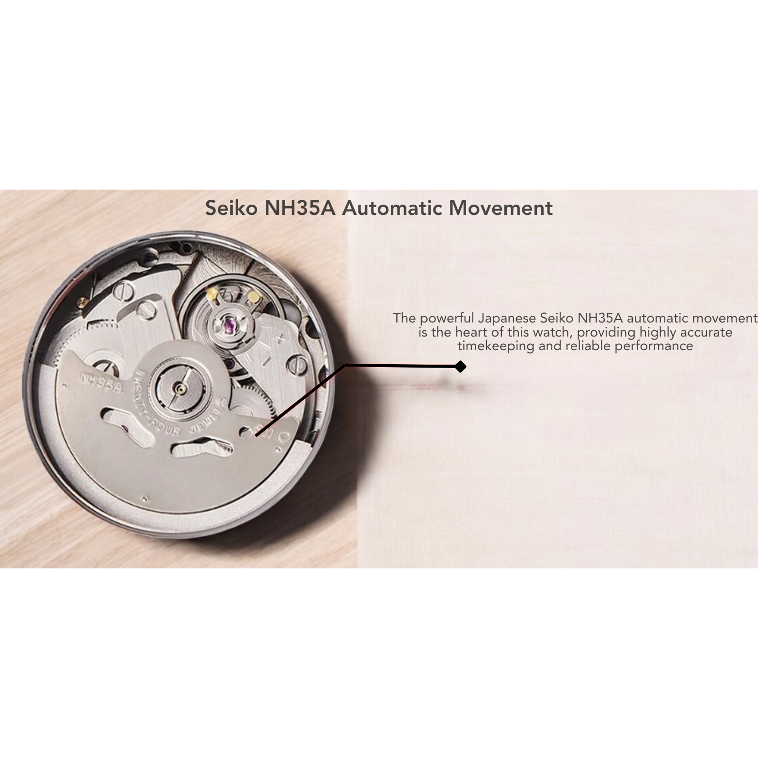 PAGANI Automatic Watch Sapphire Crystal Close Up – The Crew