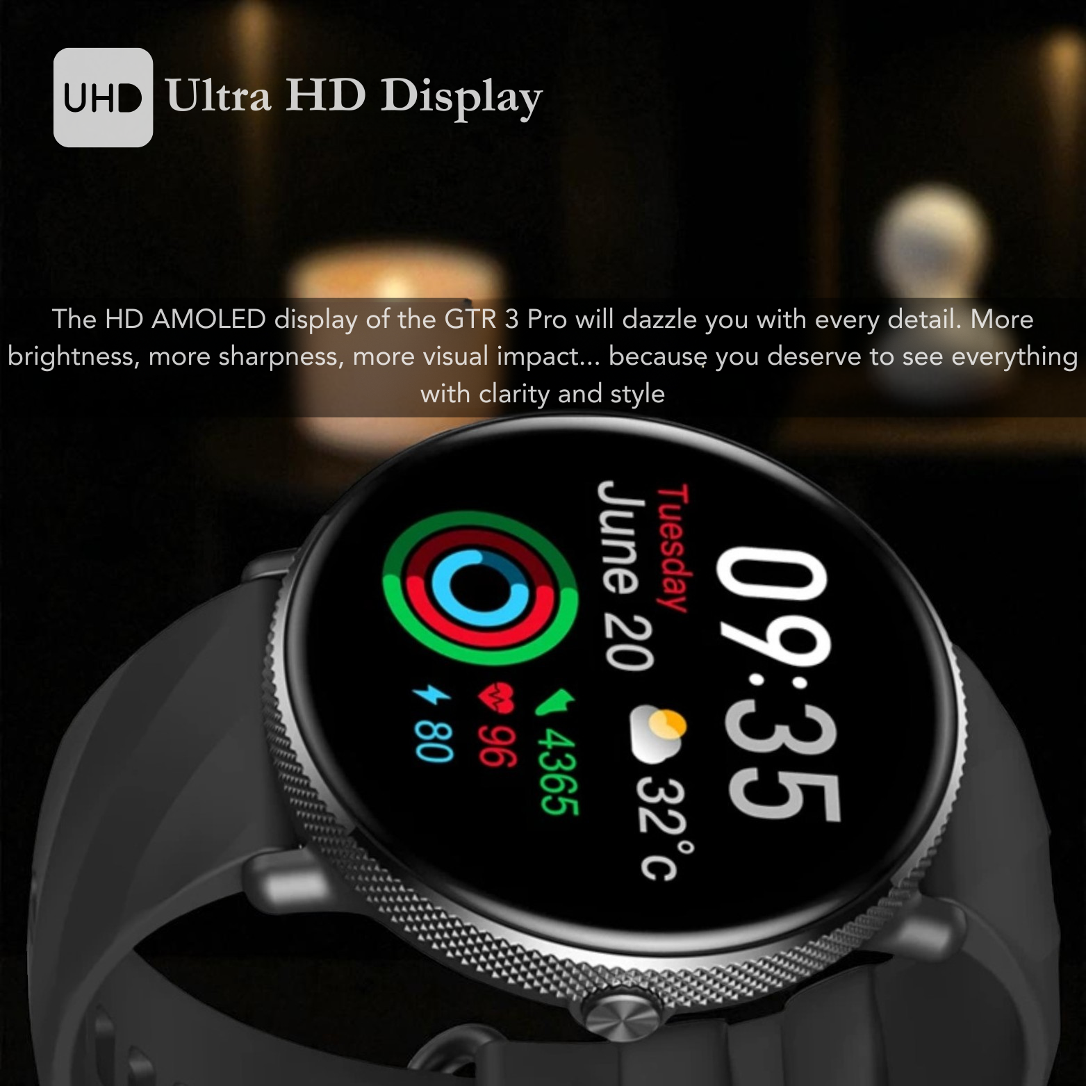 Zeblaze GTR 3 Pro AMOLED screen High resolution – The Crew