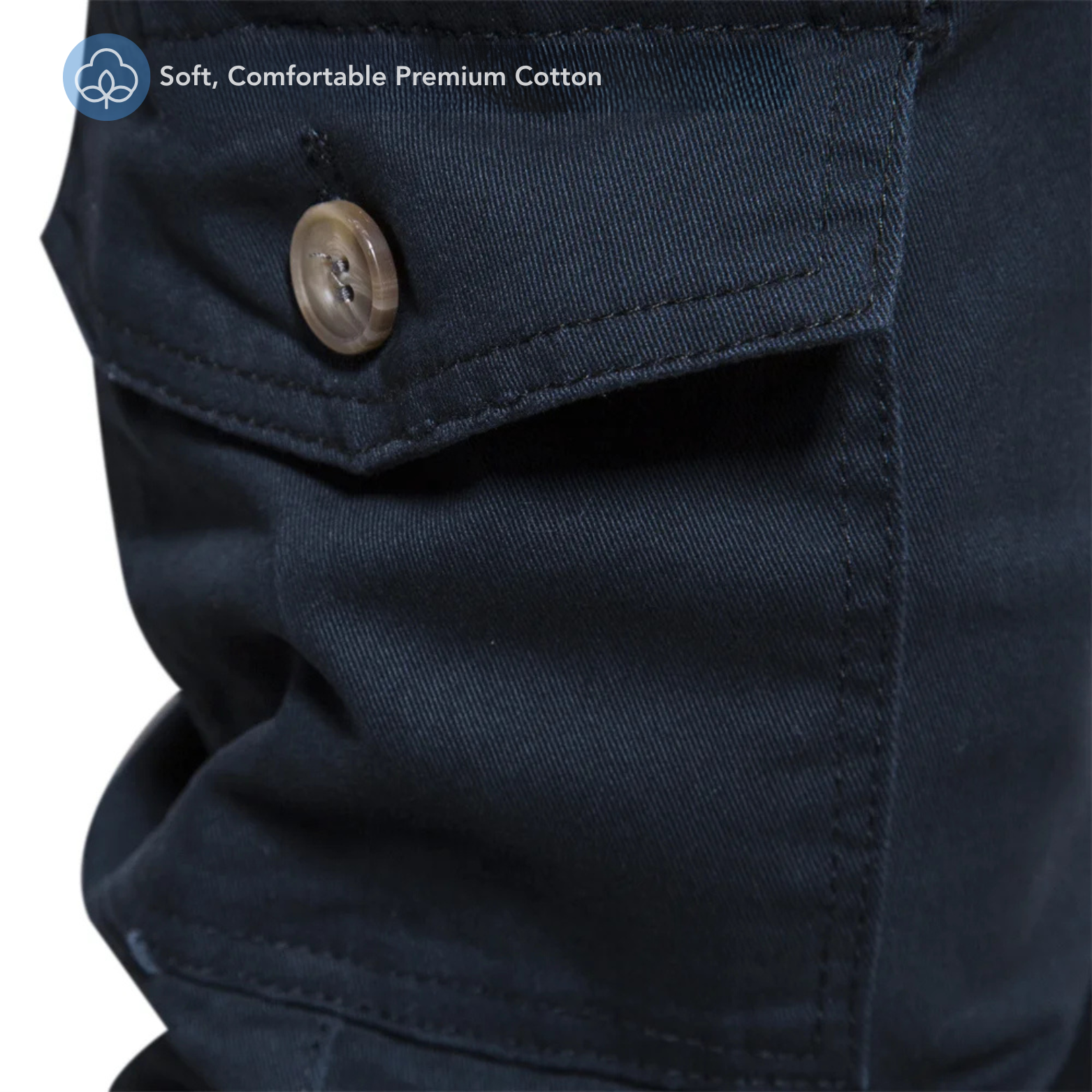 Men’s Cargo Pants Pocket Detail – The Crew
