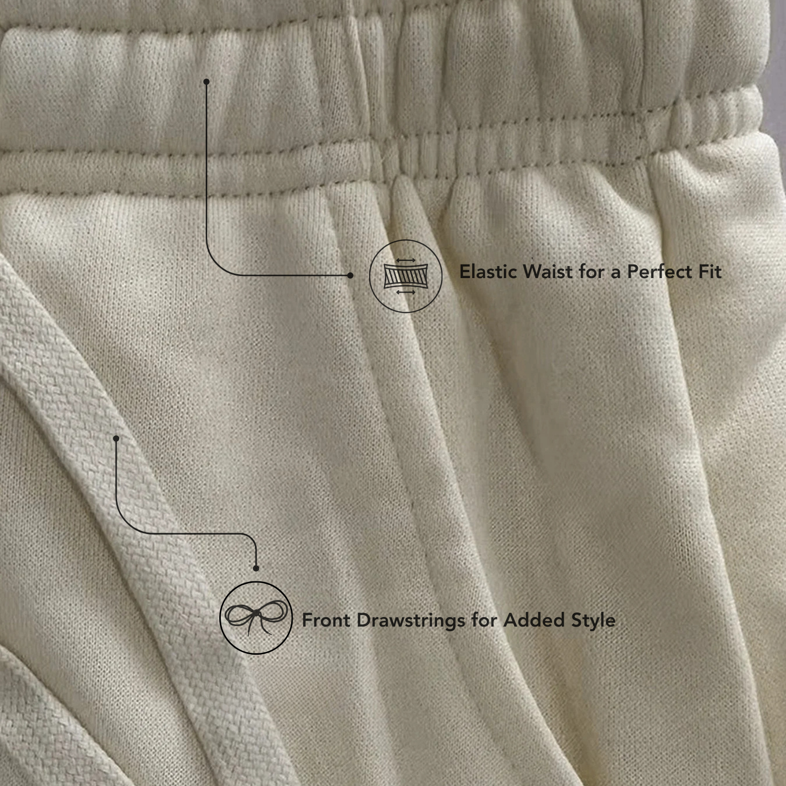 Men baggy jogger pants elastic waistband detail – The Crew