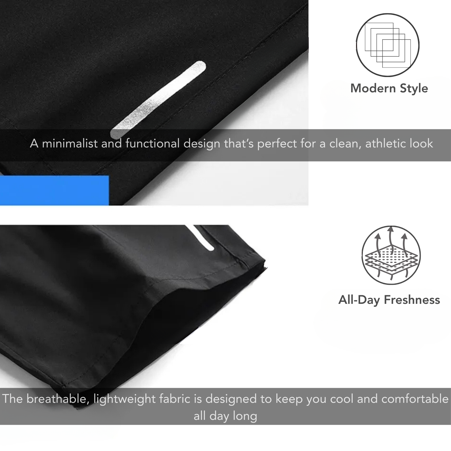 Breathable mesh fabric close-up sports shorts – The Crew