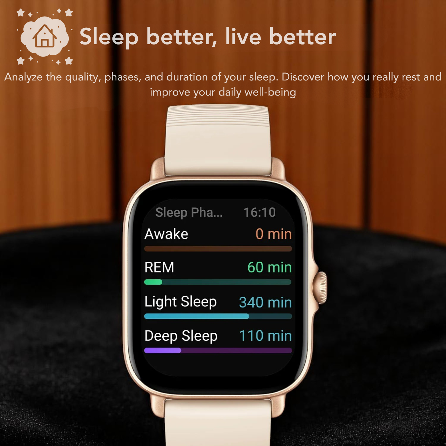 Amazfit GTS 4 Mini smartwatch sleep tracking mode – The Crew