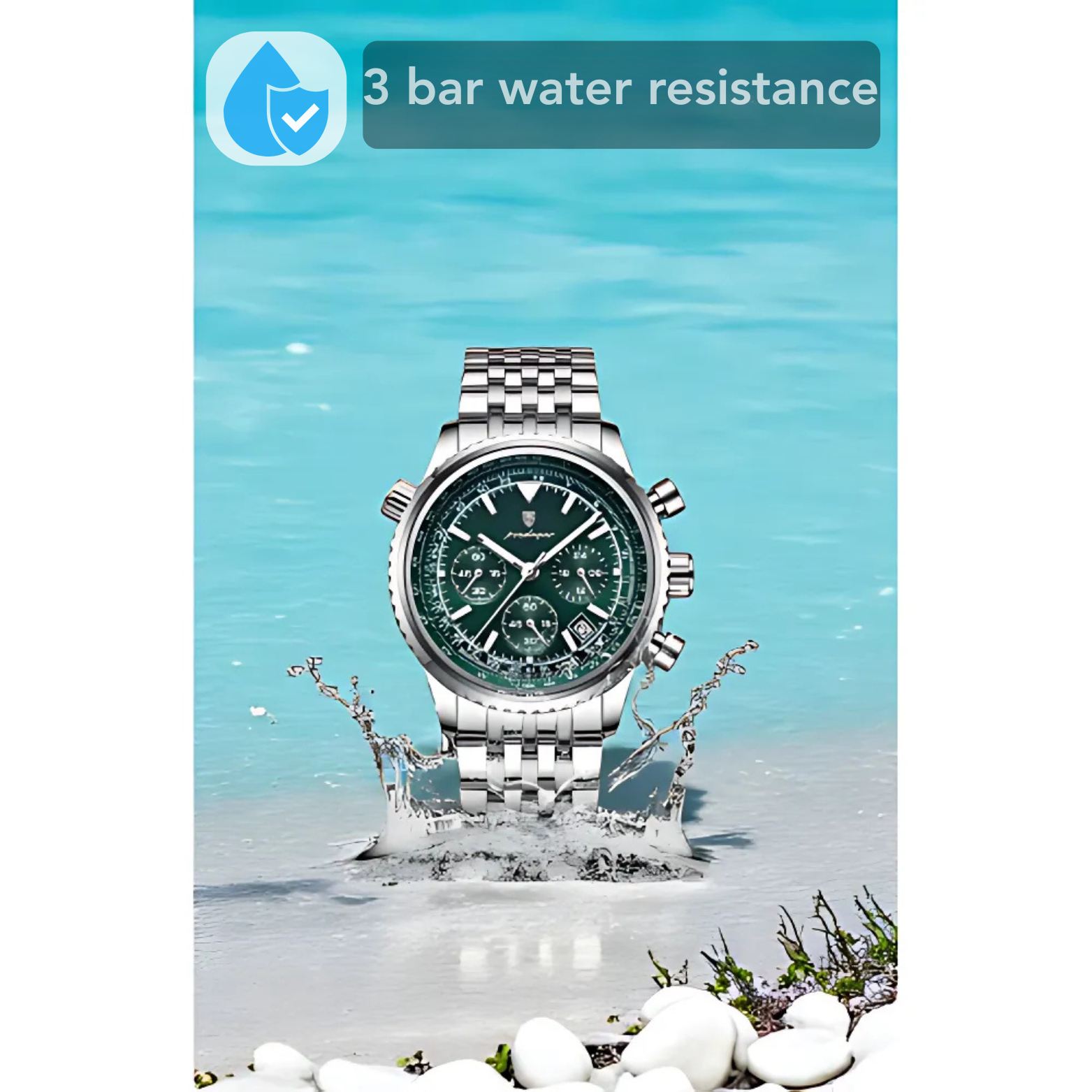 POEDAGAR 960 Military Chronograph 3ATM Water Resistance – The Crew