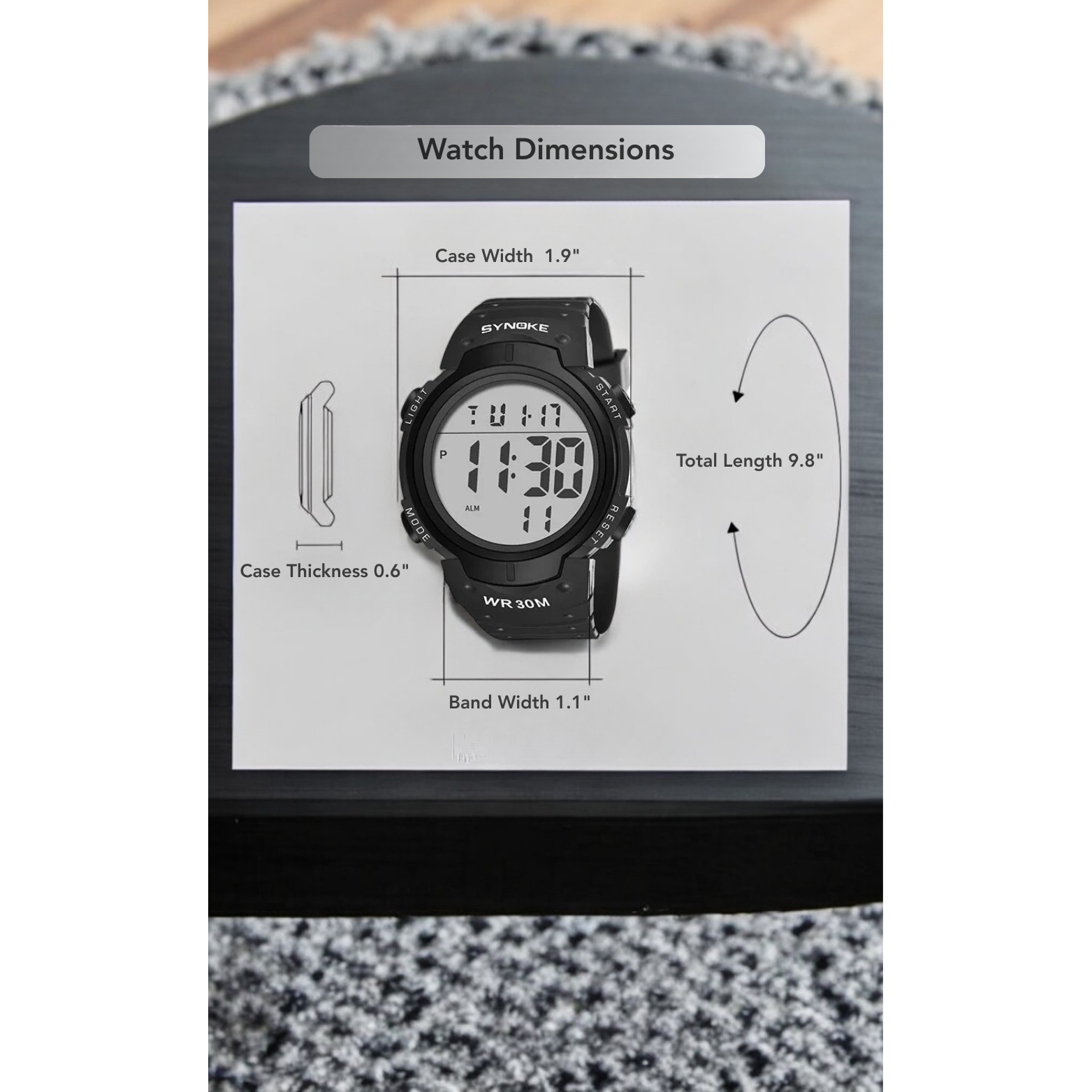 SYNOKE Digital Sports Watch Packaging Overview – The Crew