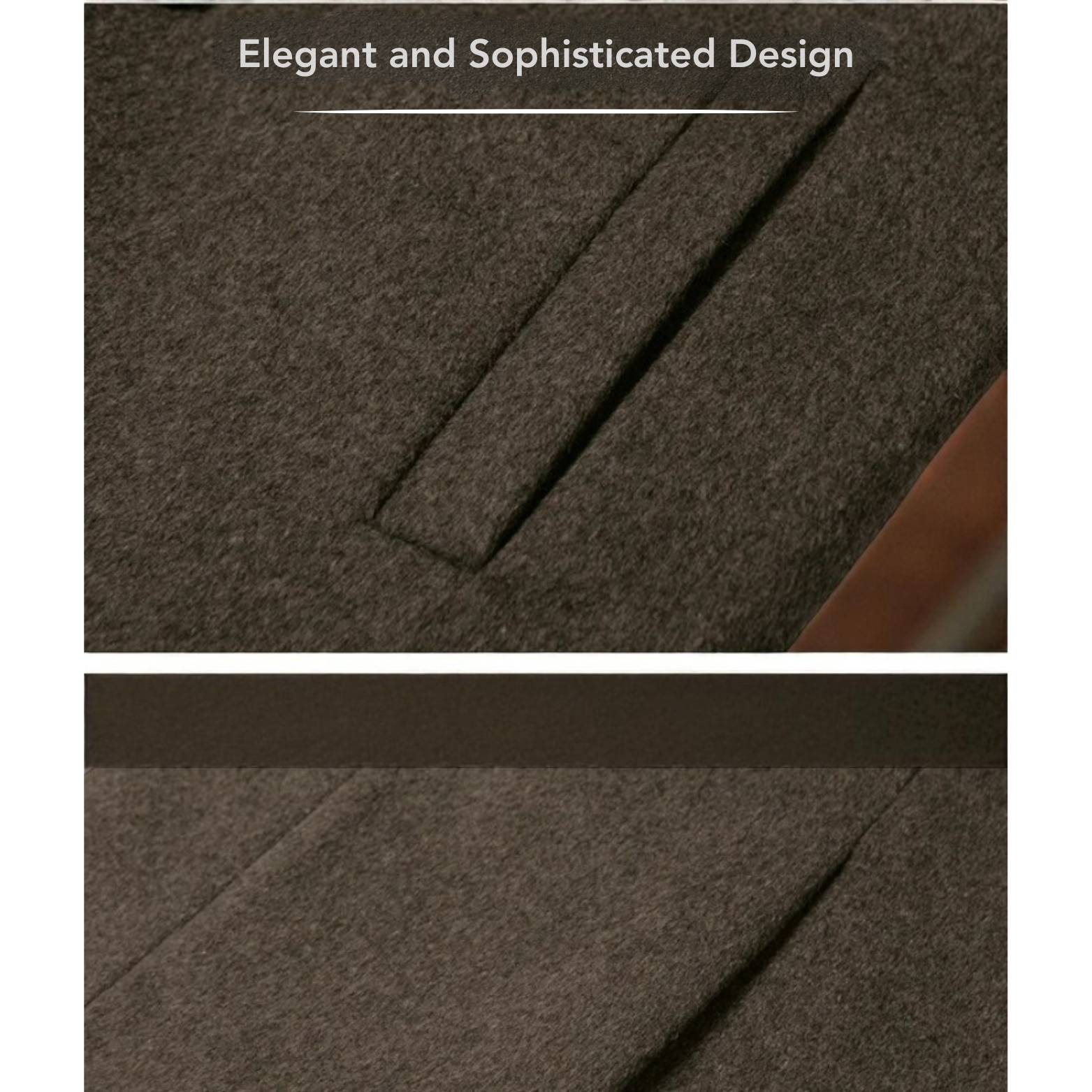 Men trench coat pocket stitching close up – The Crew