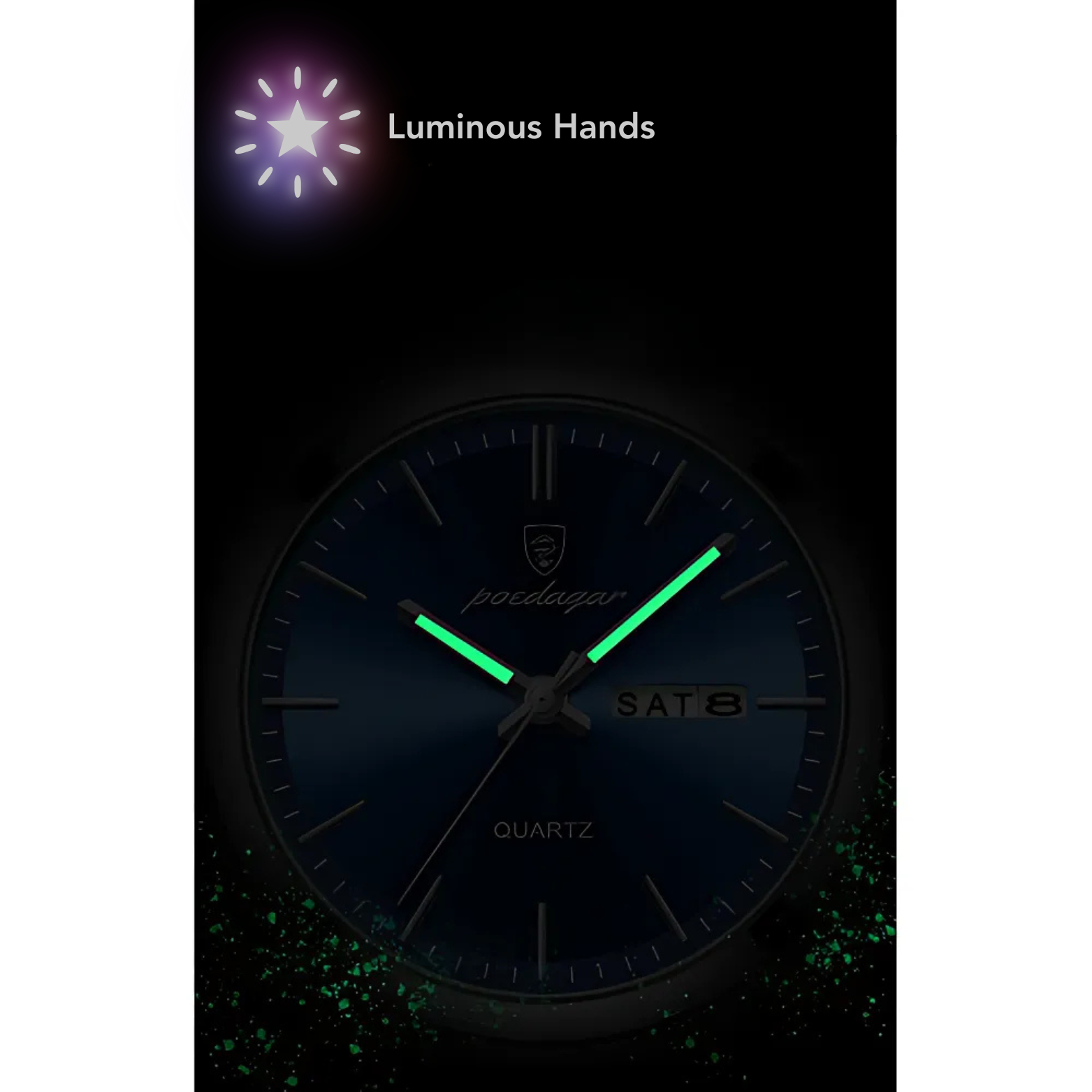 POEDAGAR 930 Luxury Casual Watch Night Luminous Mode – The Crew