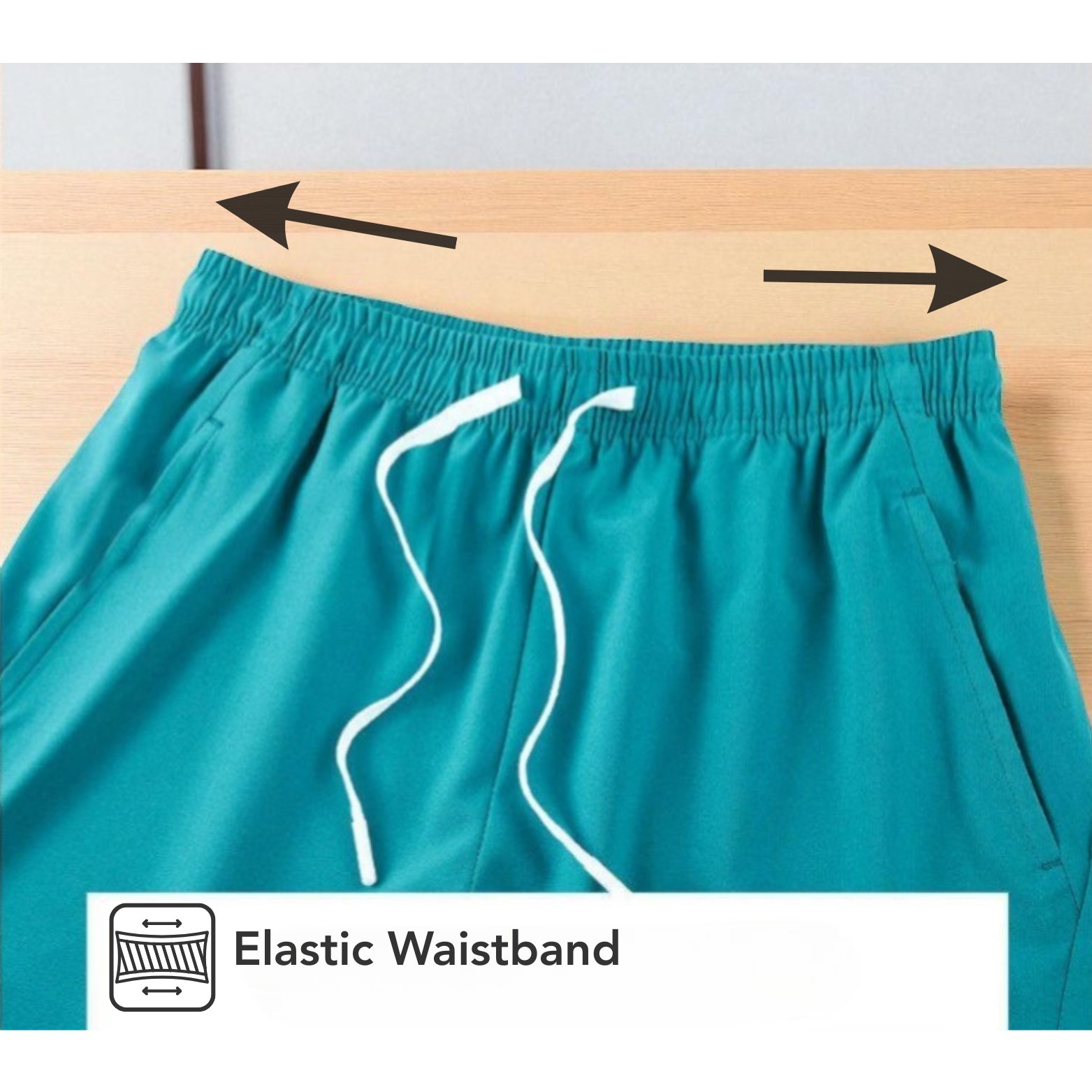 Elastic Waistband Detail Men’s Ice Silk Shorts – The Crew