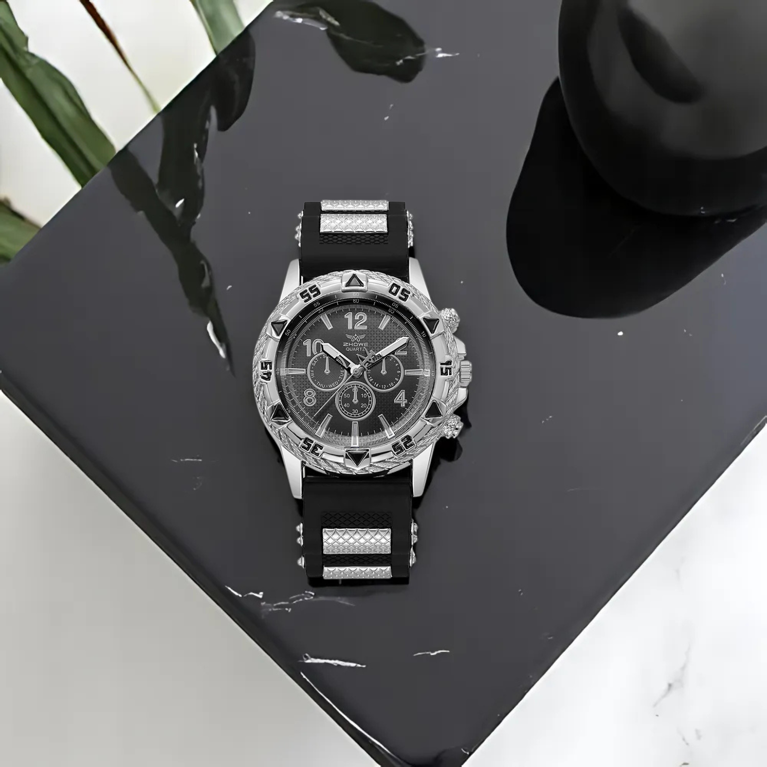 HZM012 Silicone Casual Sport Watch Desk Lifestyle – The Crew