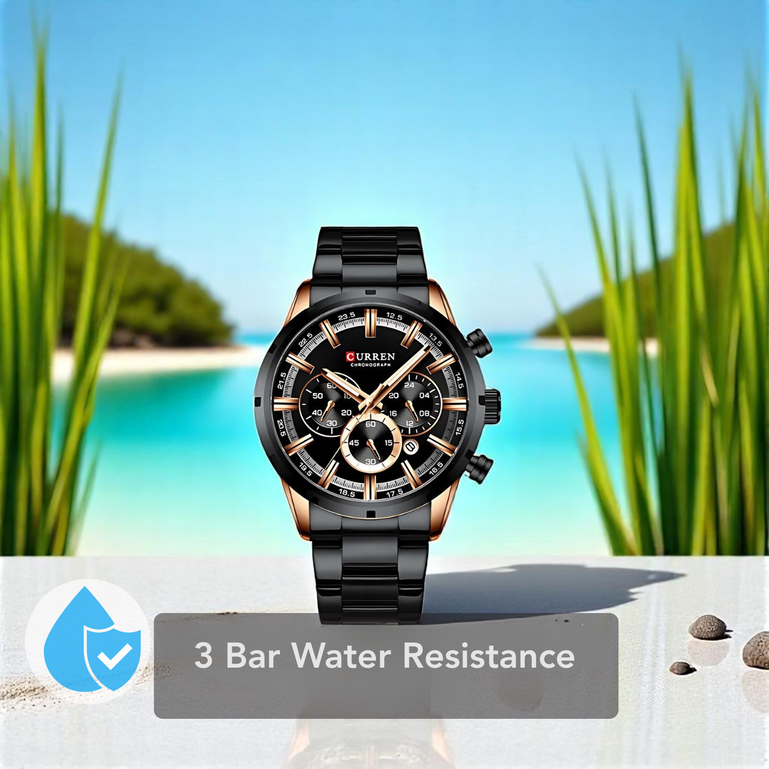 Curren Waterproof Chronograph Watch Outdoor Style – The Crew