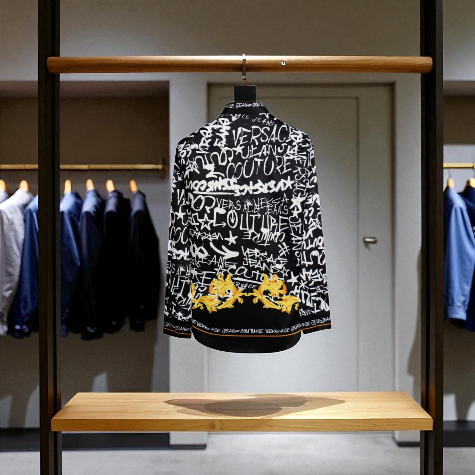 Black White Abstract Line 3D Print Shirt Men – The Crew