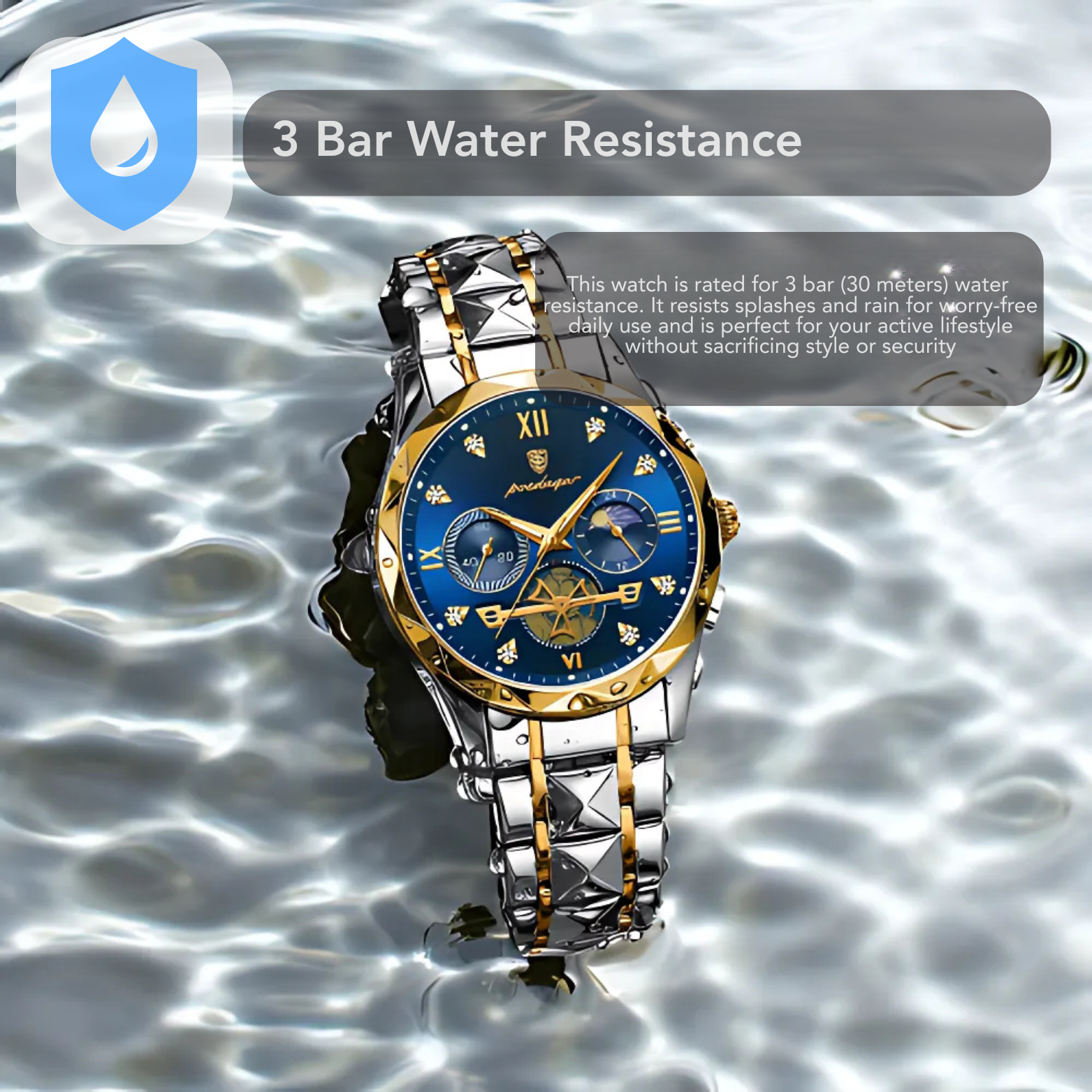 POEDAGAR 996 Chronograph 3ATM Water Resistance – The Crew