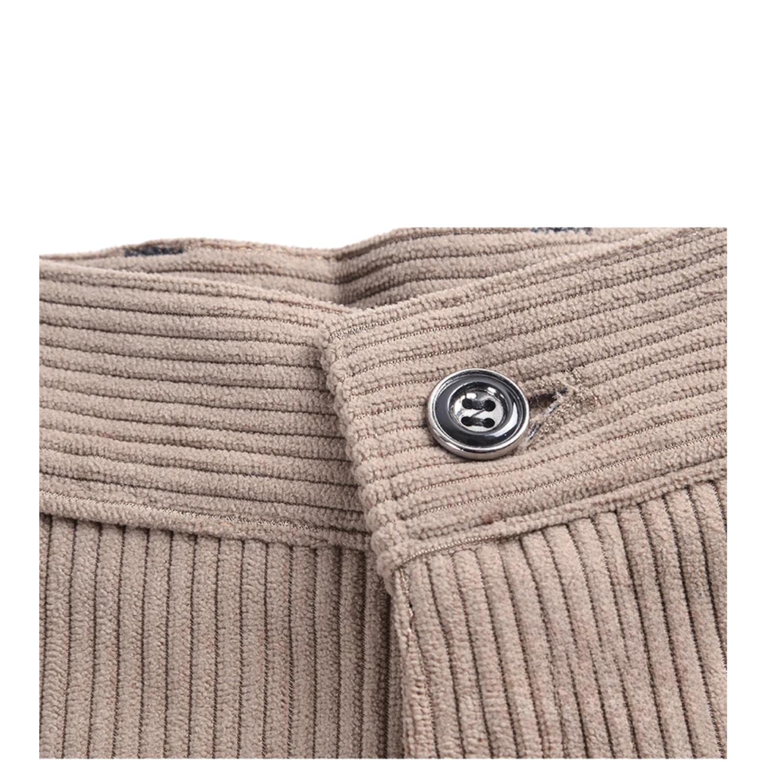 Button and waistband detail corduroy pants – The Crew