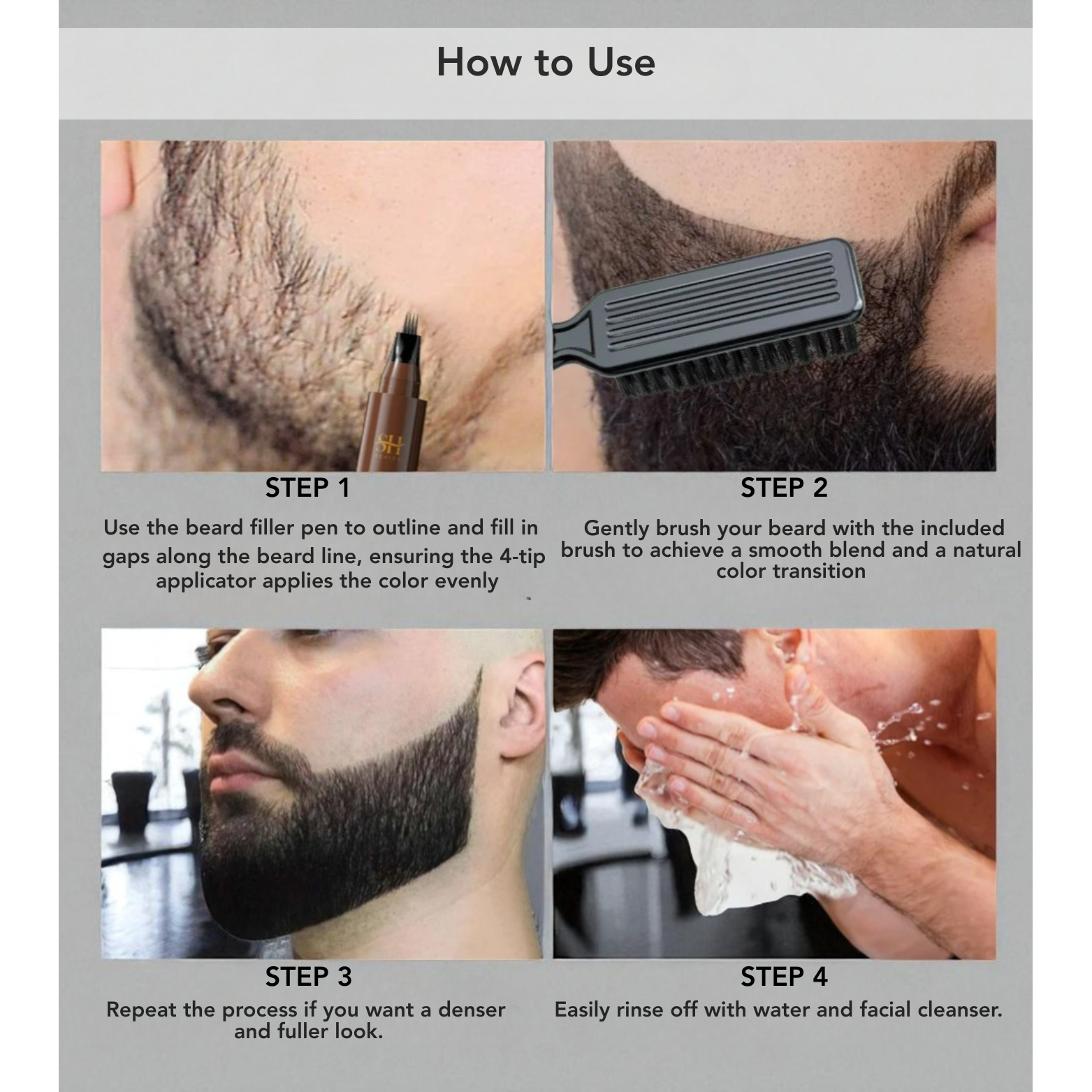 Beard filler grooming kit product lifestyle – The Crew