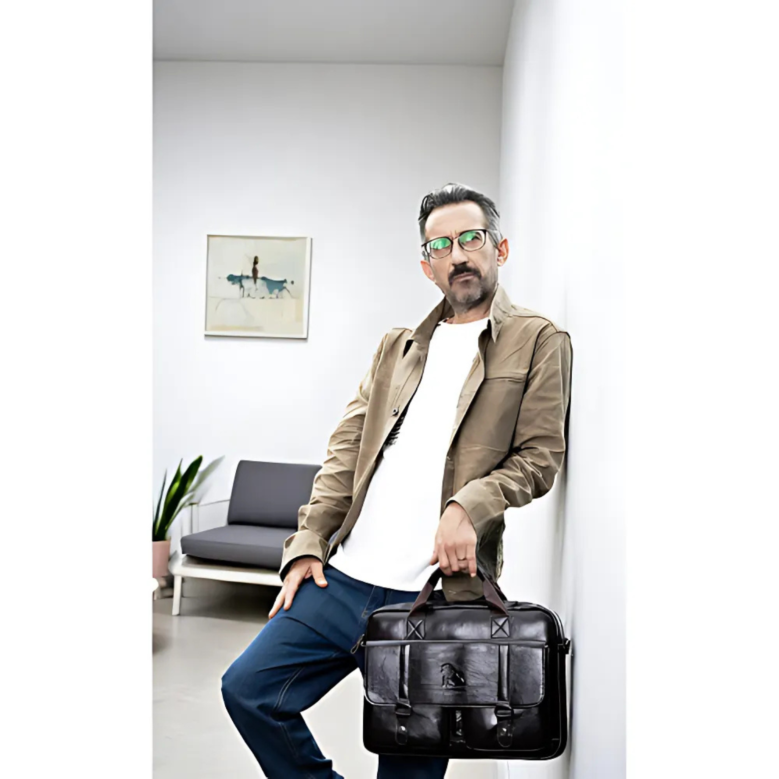 Men's Dominion Executive Premium Leather Briefcase