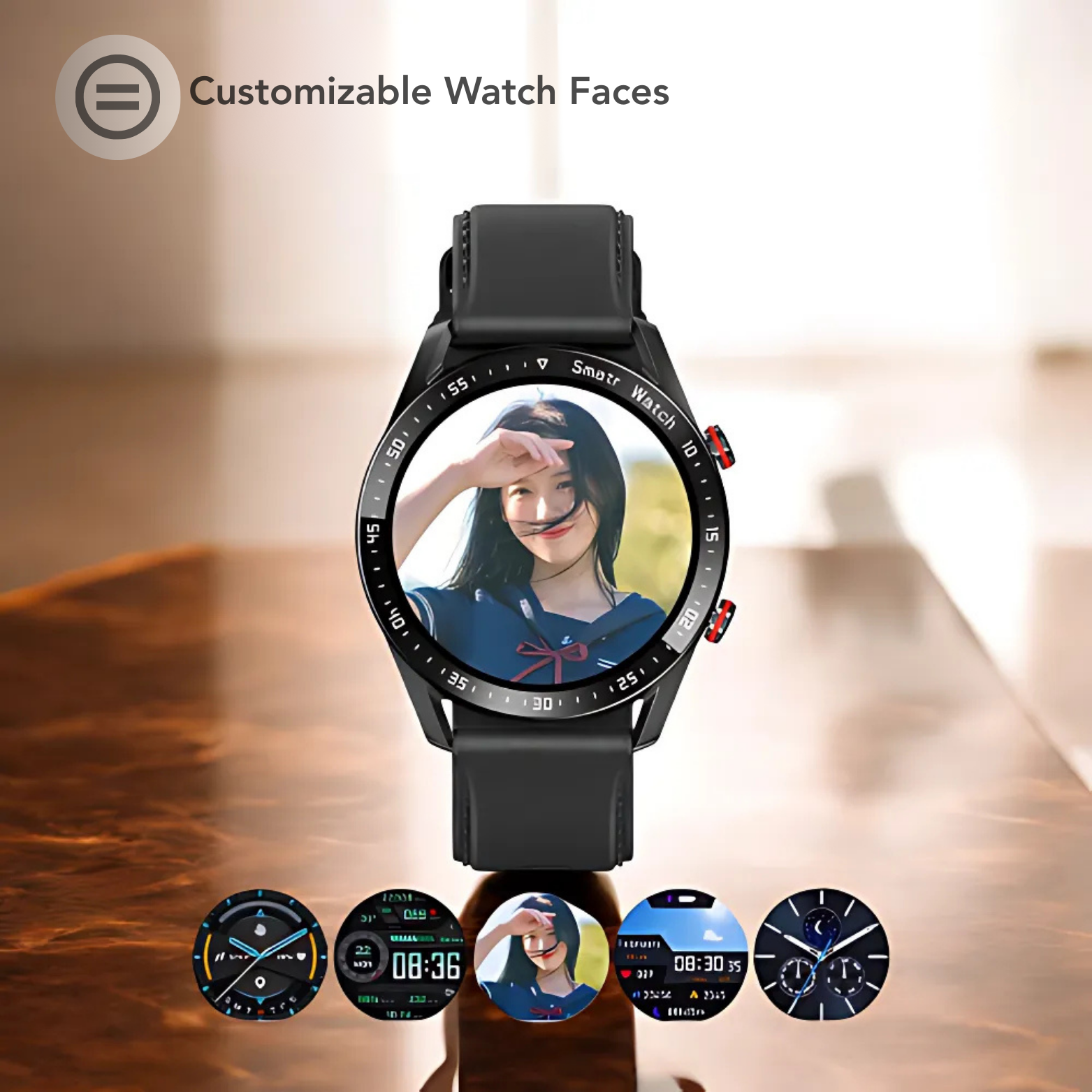 ECG Smartwatch Custom Watch Faces Display – The Crew