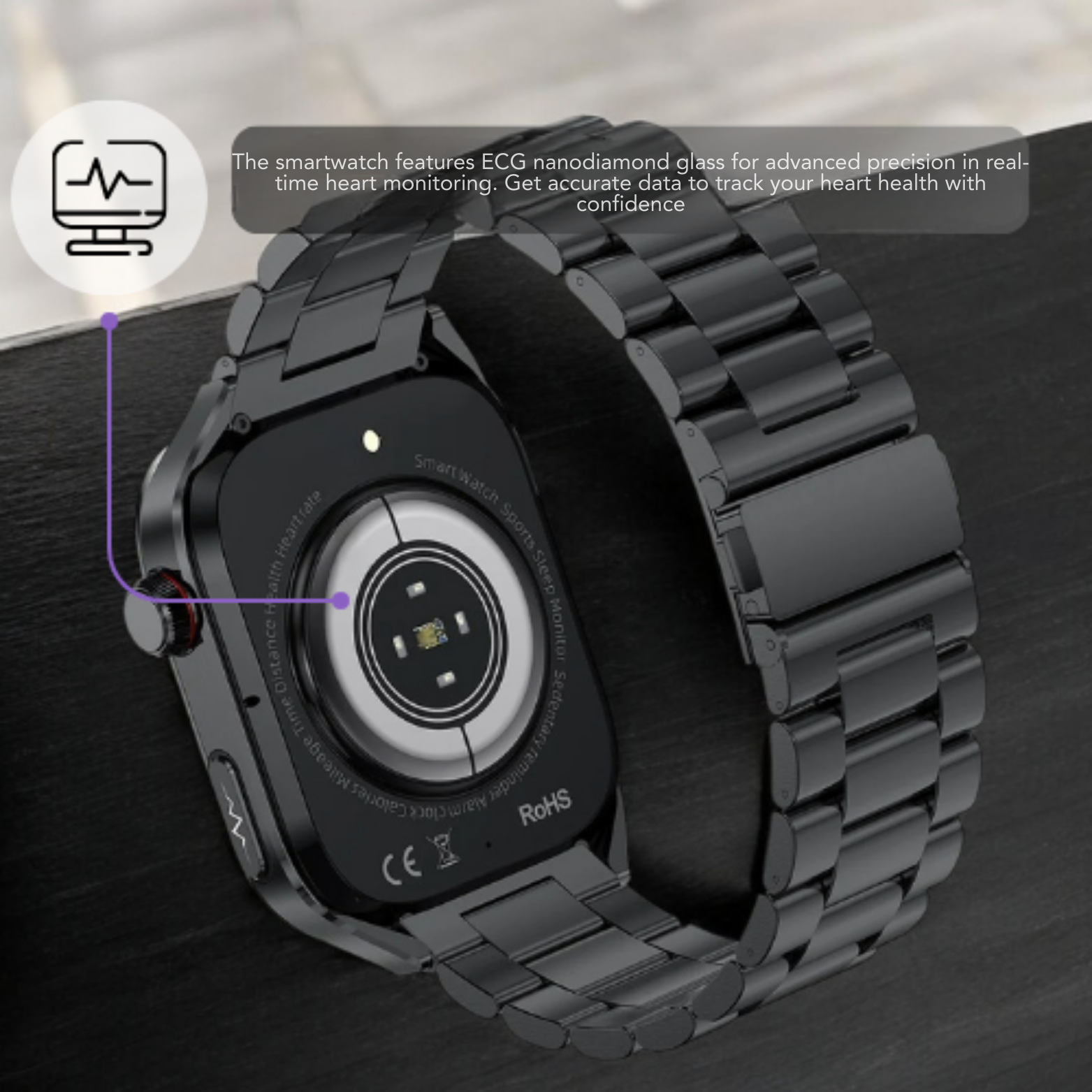 ECG Smartwatch Medical Grade Sensors Overview – The Crew