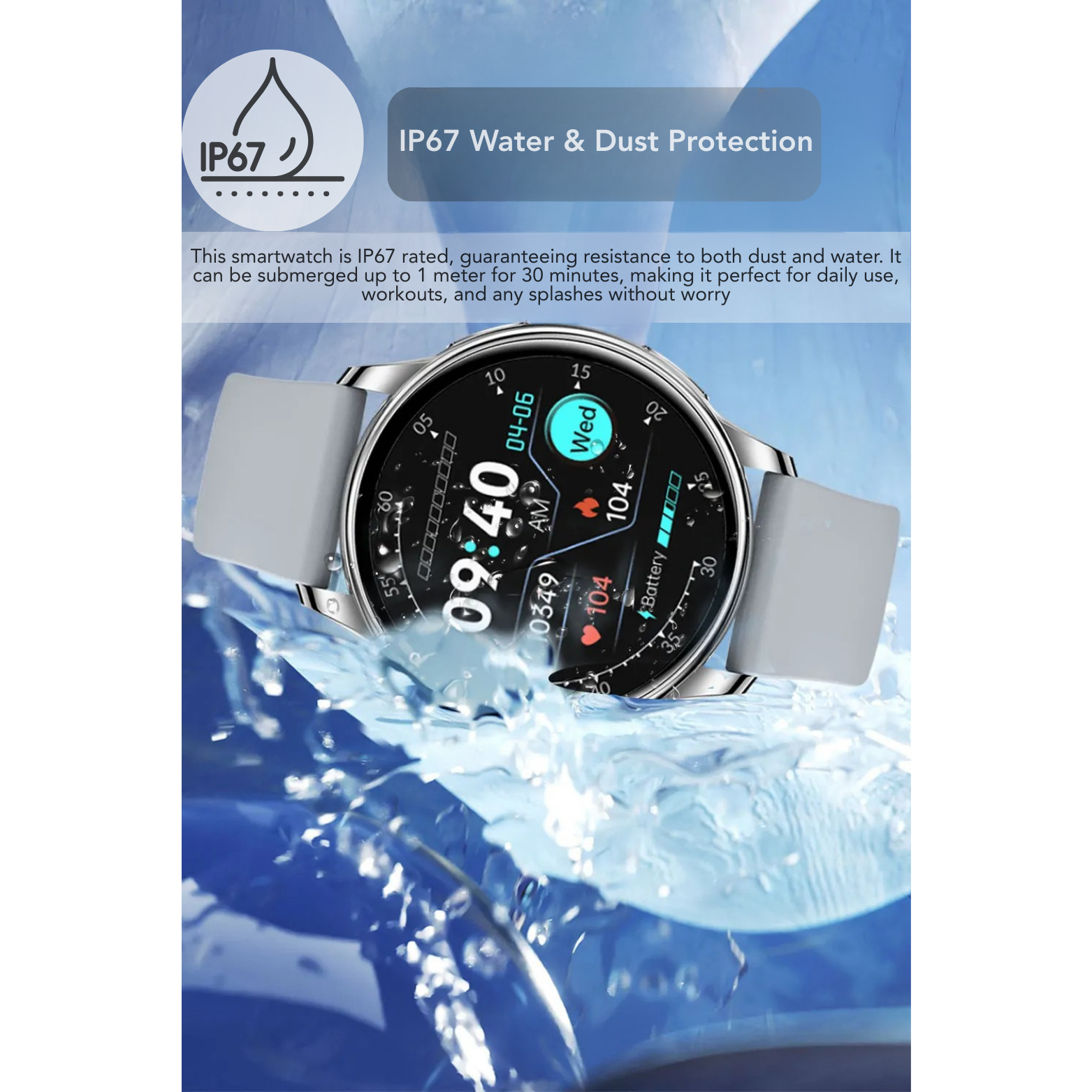 Y22 Smartwatch Waterproof Test Scene – The Crew