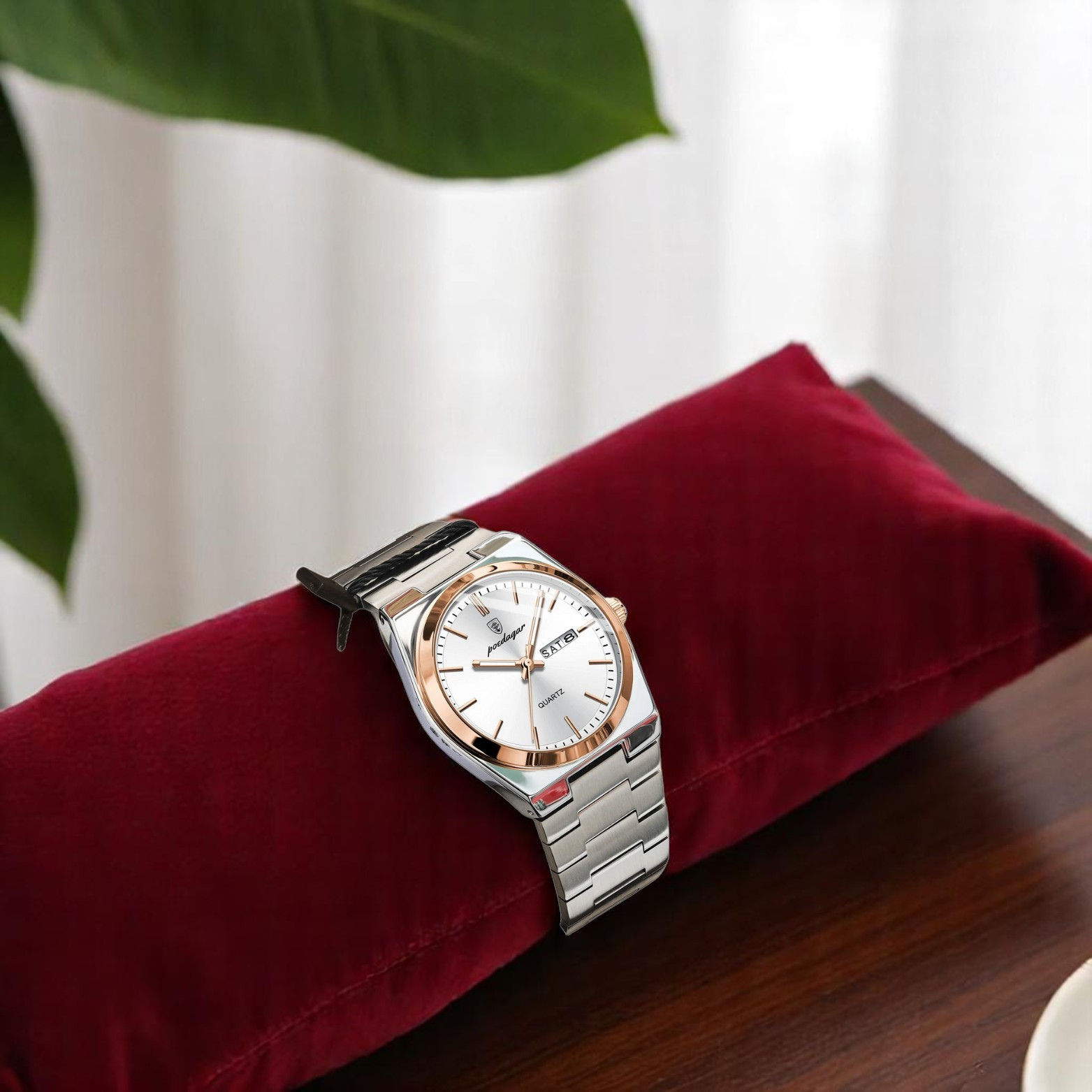 POEDAGAR 930 Luxury Casual Stainless Steel Quartz Watch