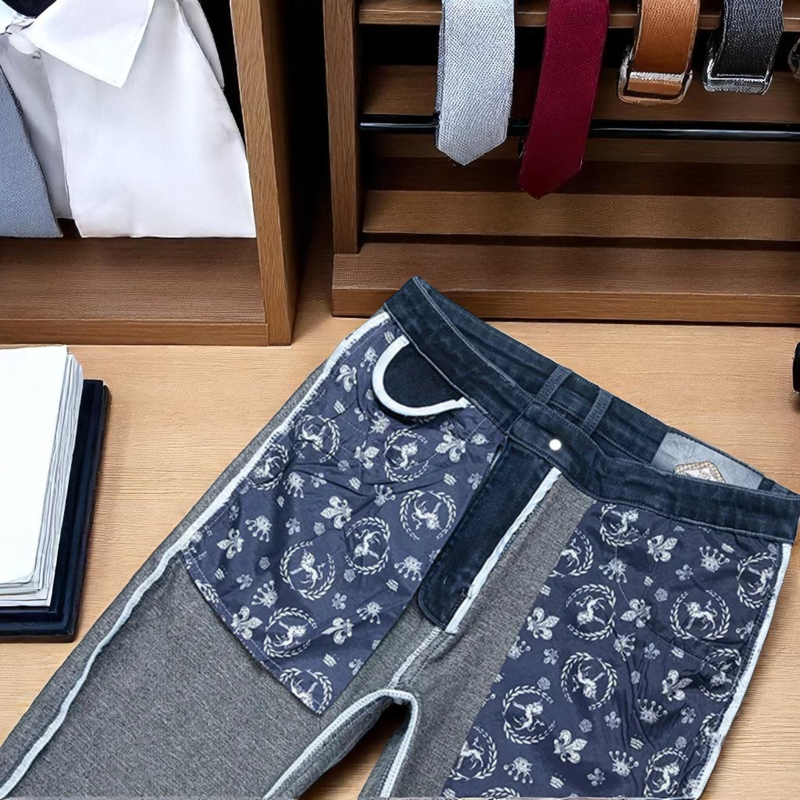 Men straight jeans inside pocket fabric detail – The Crew