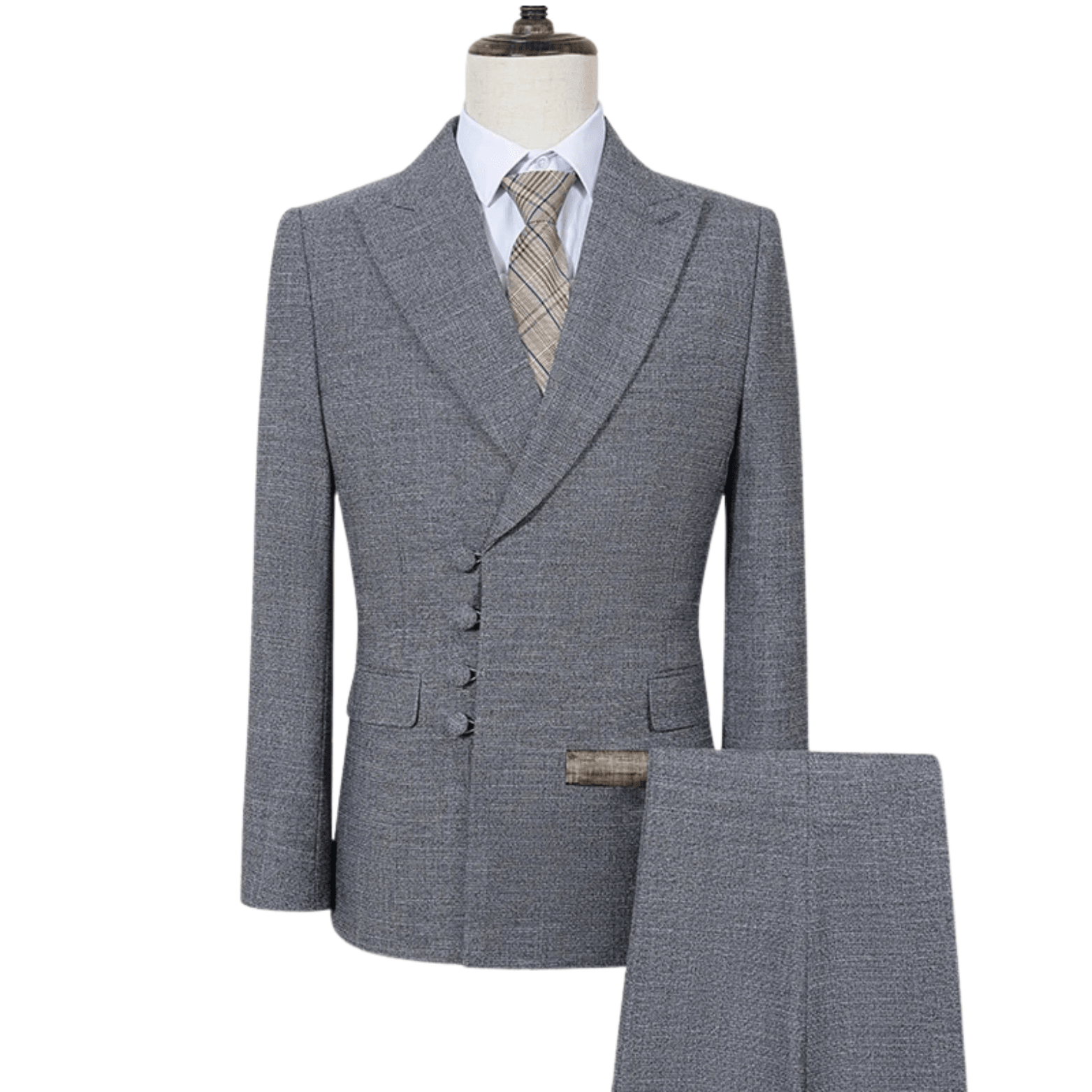 Men’s Elegant Double - Breasted Suit – Luxury Formalwear - The Crew